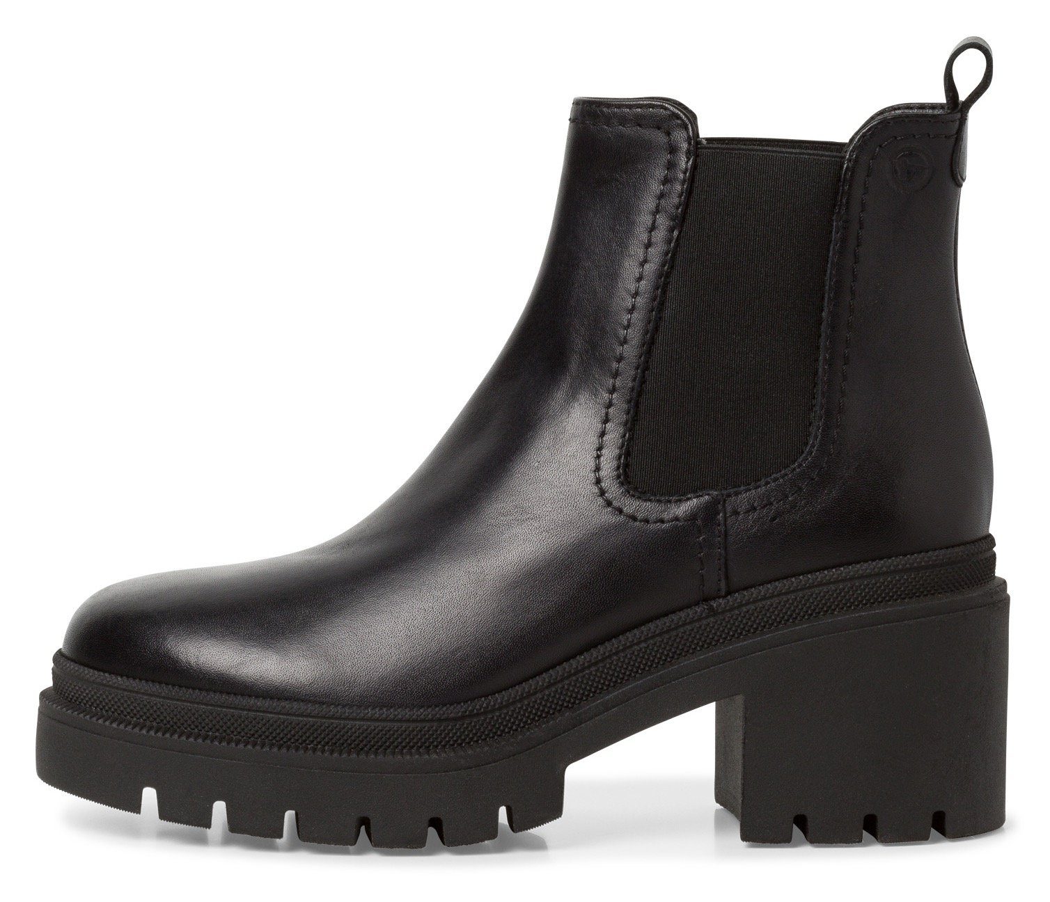 Tamaris Chelseaboots Blockabsatz, Plateau, Stiefelette zum Schlupfen