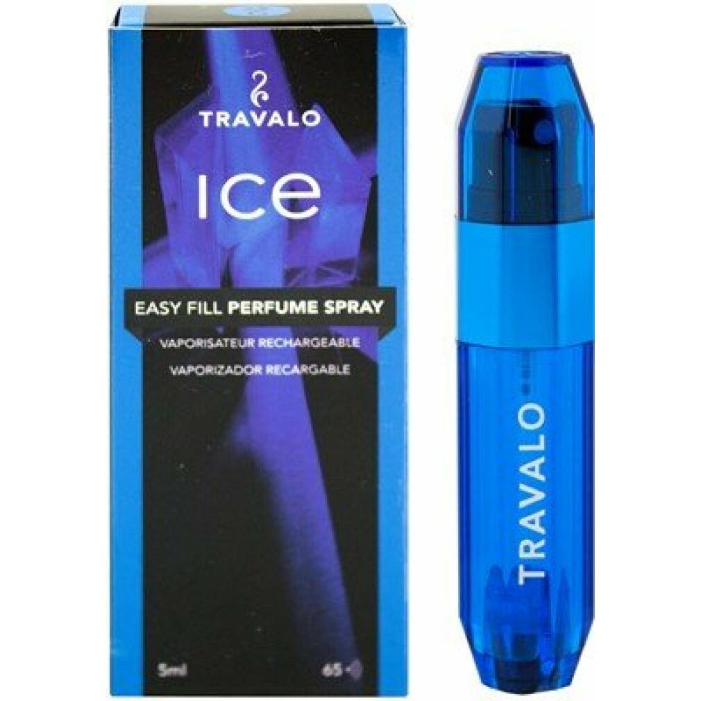 Travalo Sonnenschutzpflege Perfume Pod Ice nachfüllbarer Parfümzerstäuber Blau 5ml