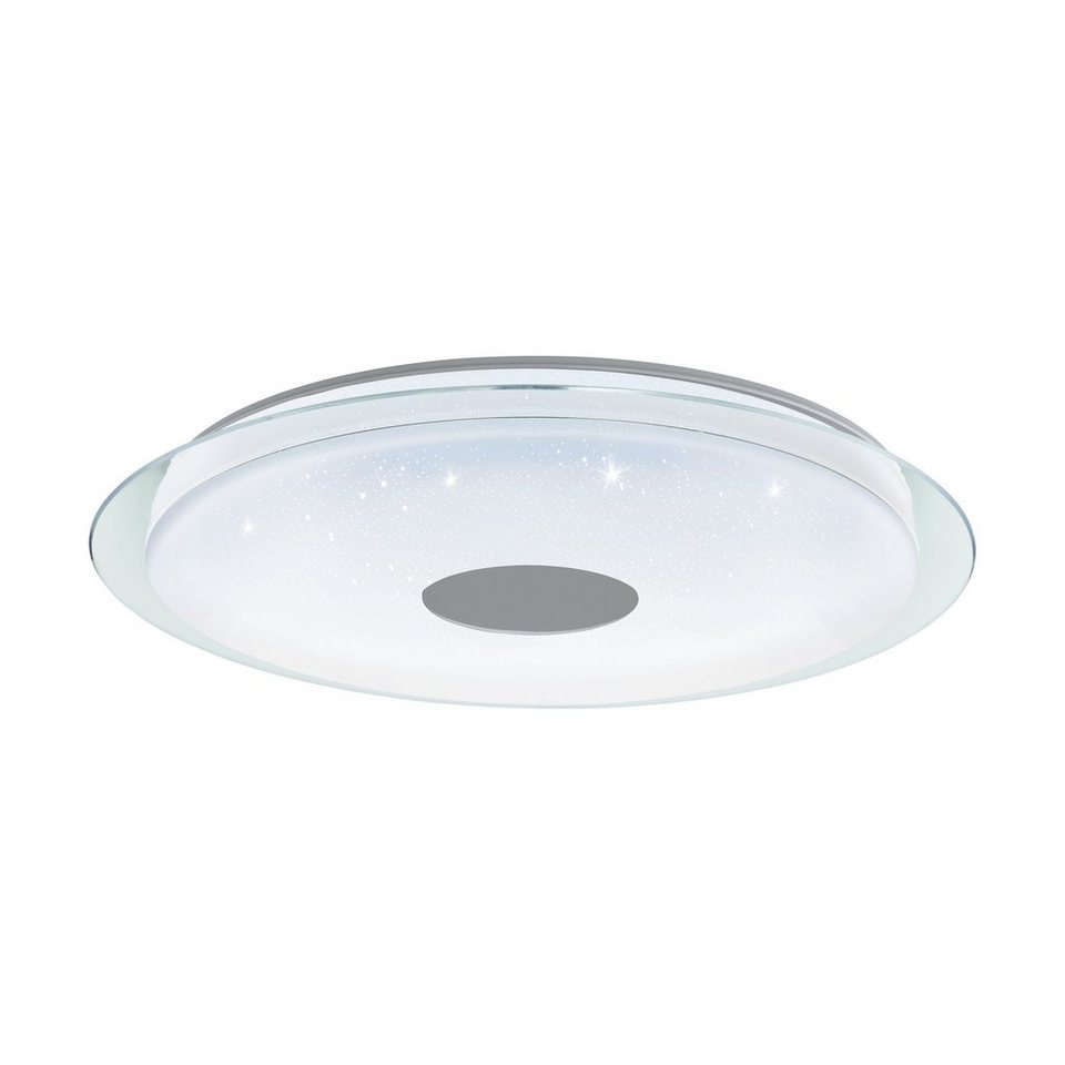 EGLO LED Deckenleuchte Lanciano-c, Leuchtmittel inklusive, Deckenleuchte,  Wandlampe, mit Fernbedienung, RGB, dimmbar, Ø 77 cm