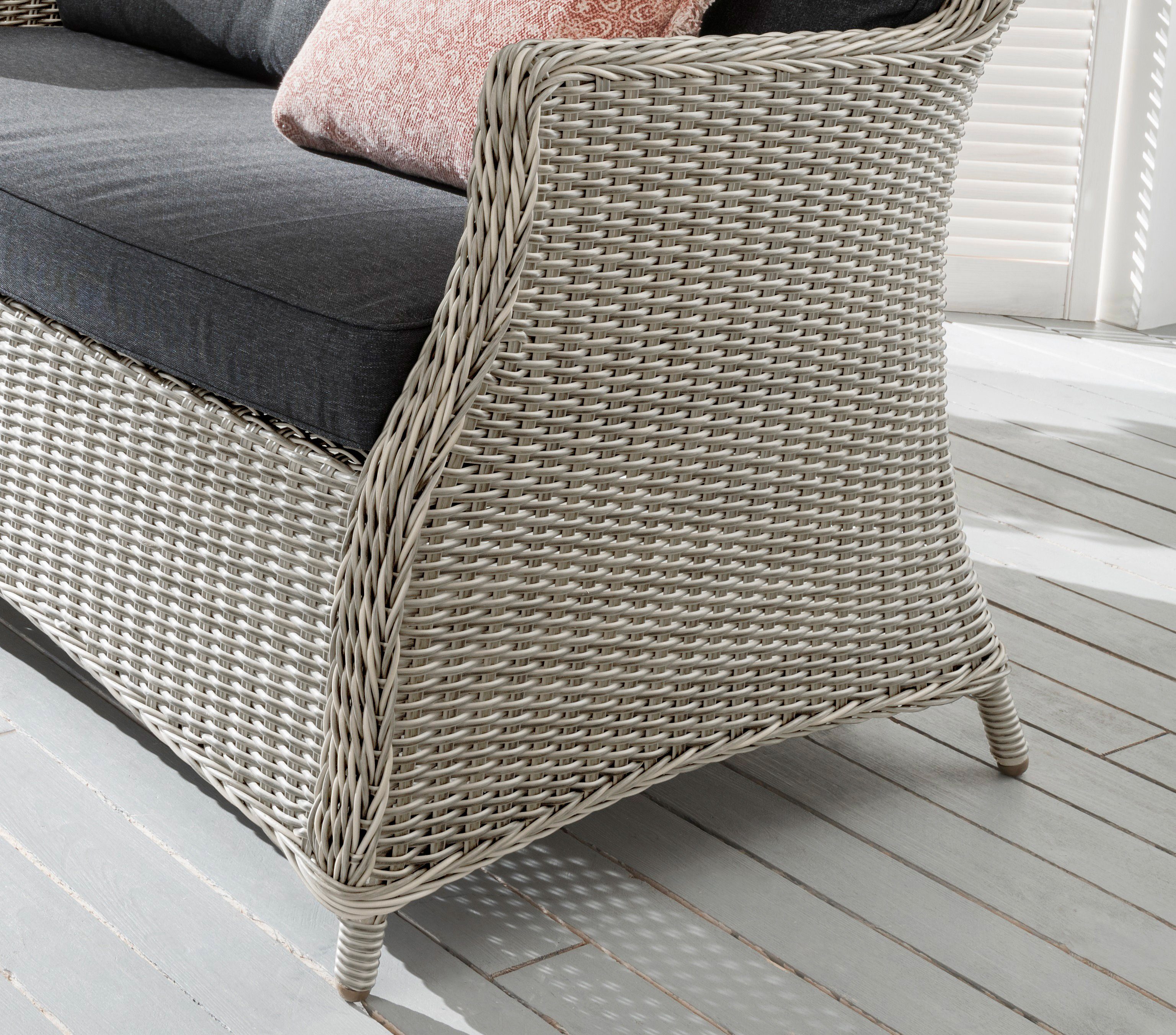 Destiny Loungesofa CASA, Aluminium, Polyrattan, 2er Sofa, inkl. Auflagen