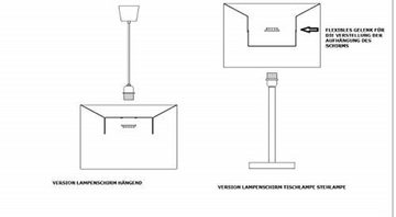 AMBIENTE-LEBENSART.DE Lampenschirm Lampenschirm-Trommel-Zylinder-Stil Ø 33cm für Steh-oder Hängelampen