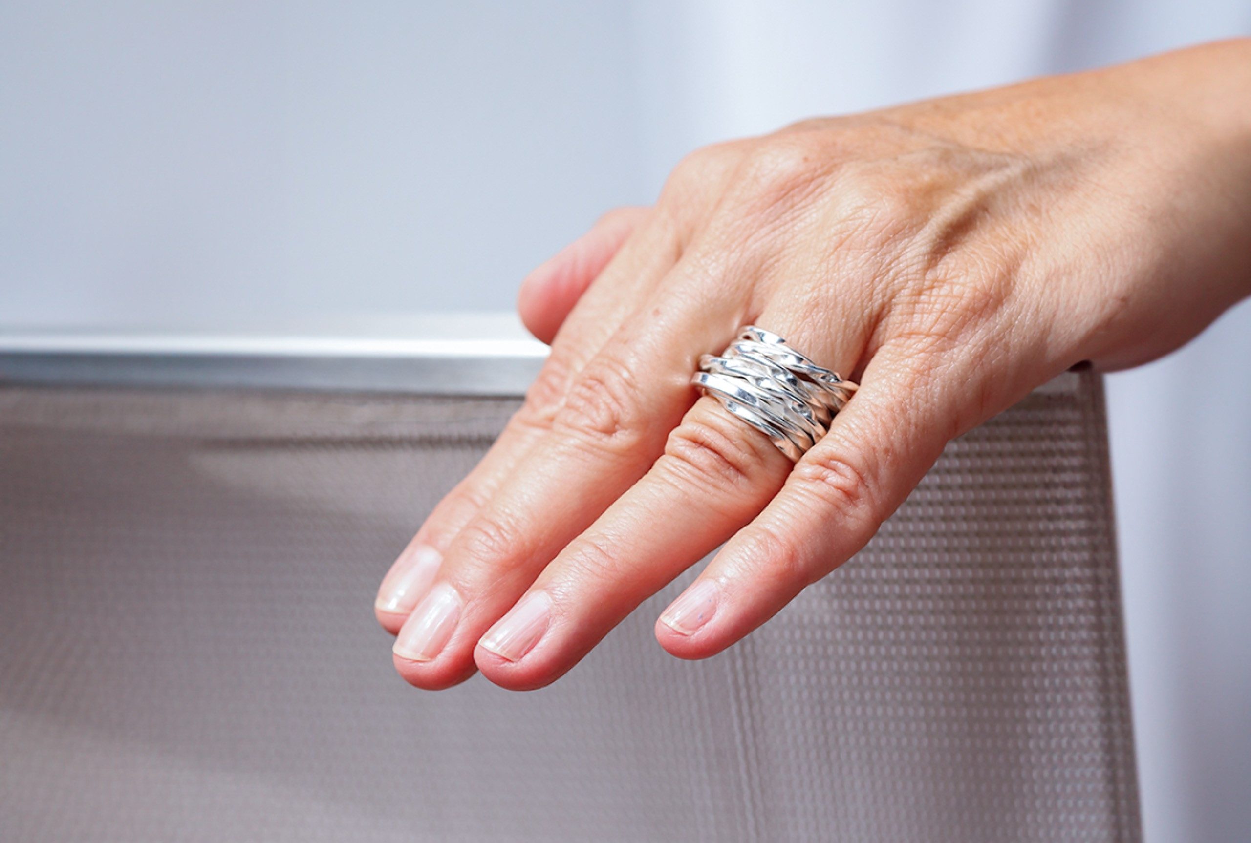 SILBERMOOS Silberring Wickelring "Fest umschlungen", 925 Sterling Silber