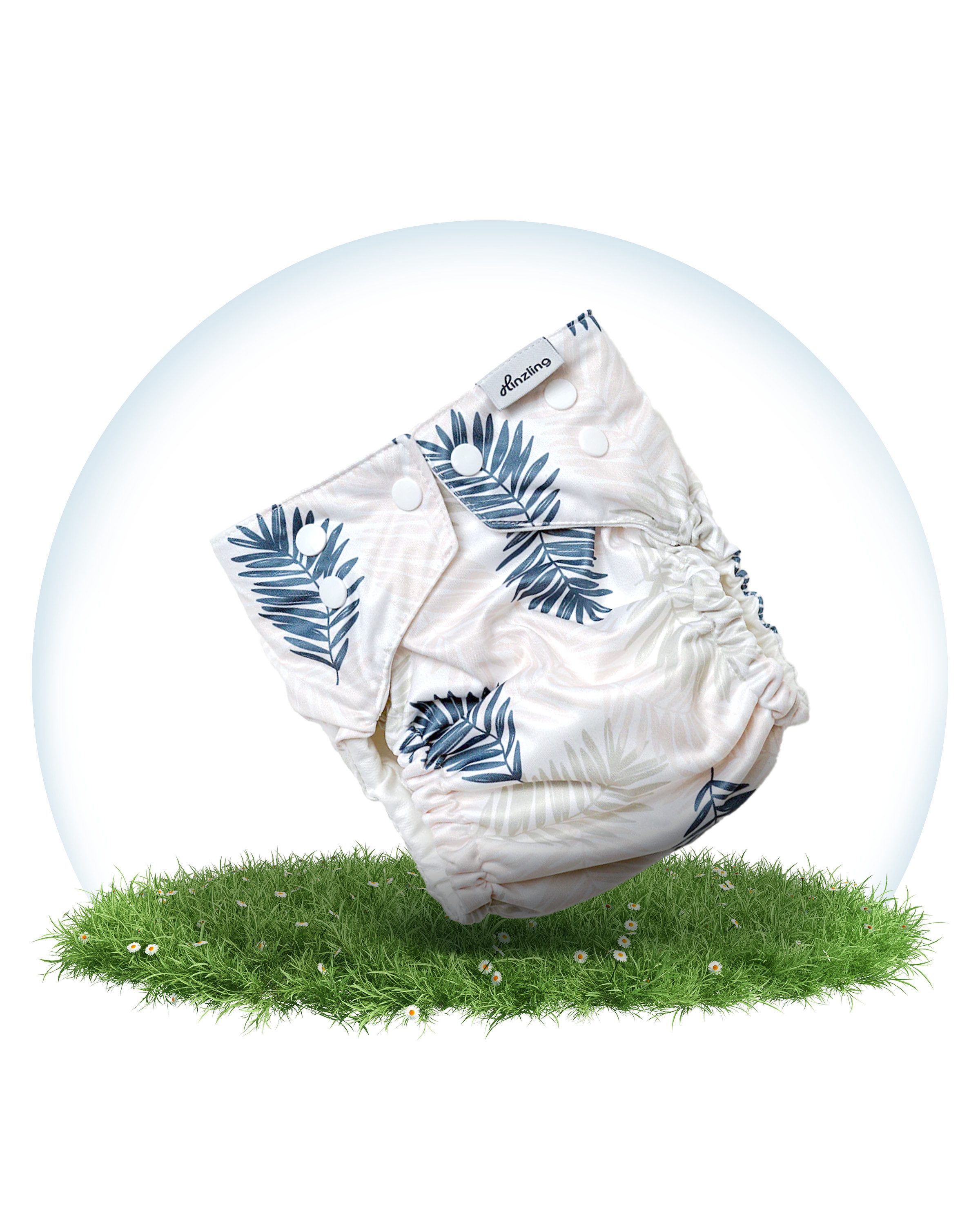 Hinzling Stoffwindeln Größenverstellbar & aus recyceltem Polyester – Weiche Passform