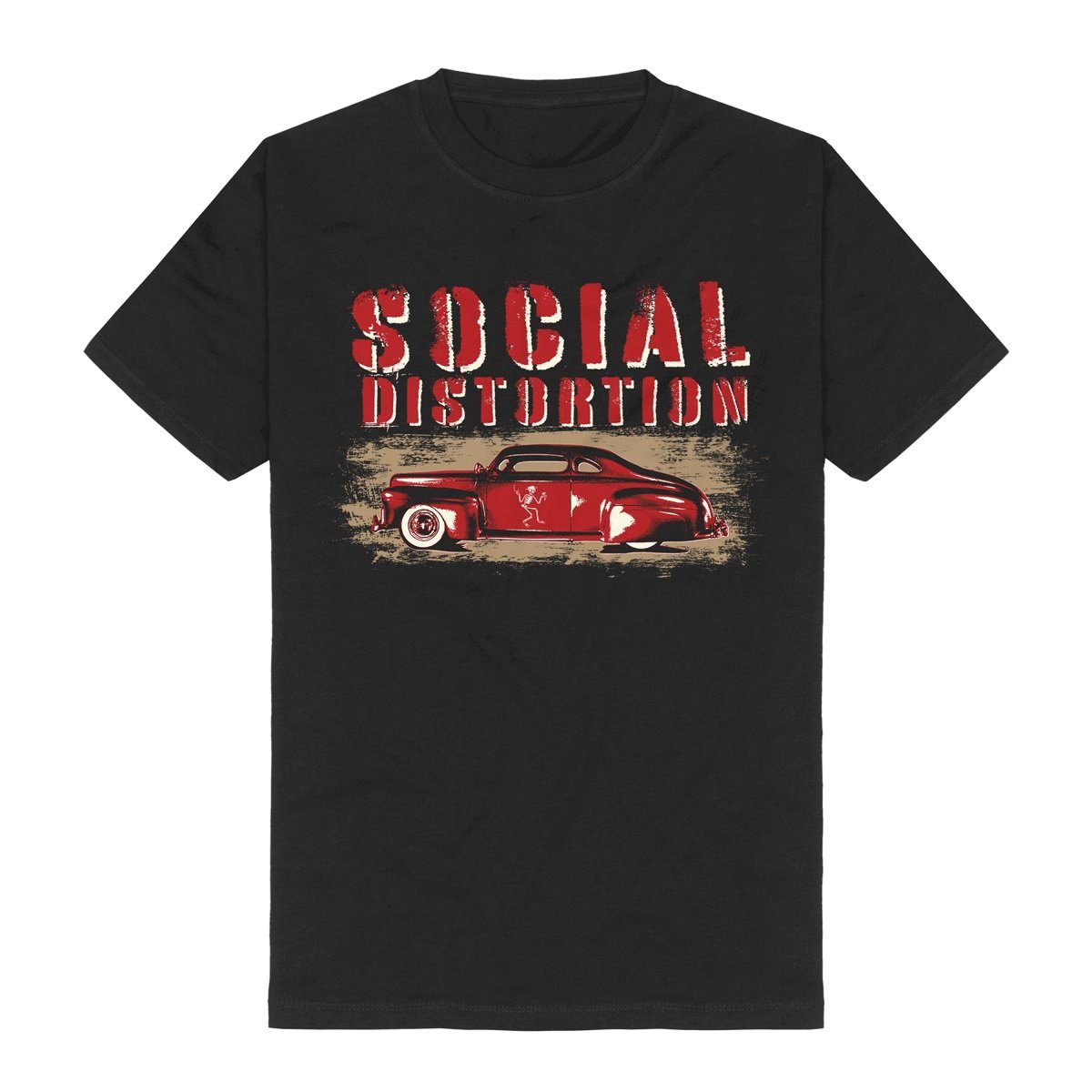 Social Distortion T-Shirt Red Car