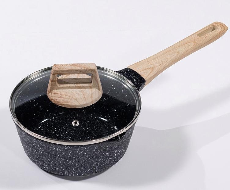 KING Topf-Set Essential, Aluminium (Set, 6-tlg., 1x Kochtopf Ø 20 cm, 1x Kochtopf Ø 24 cm, 1x Stielkasserolle Ø 18 cm), Induktion