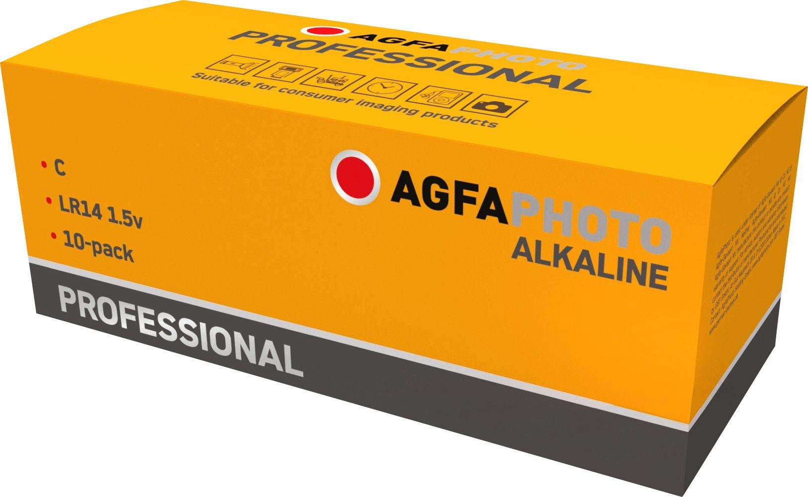 AgfaPhoto Agfaphoto 1.5V Alkaline, Batterie C, Batterie Professional, Retail Baby, LR14,