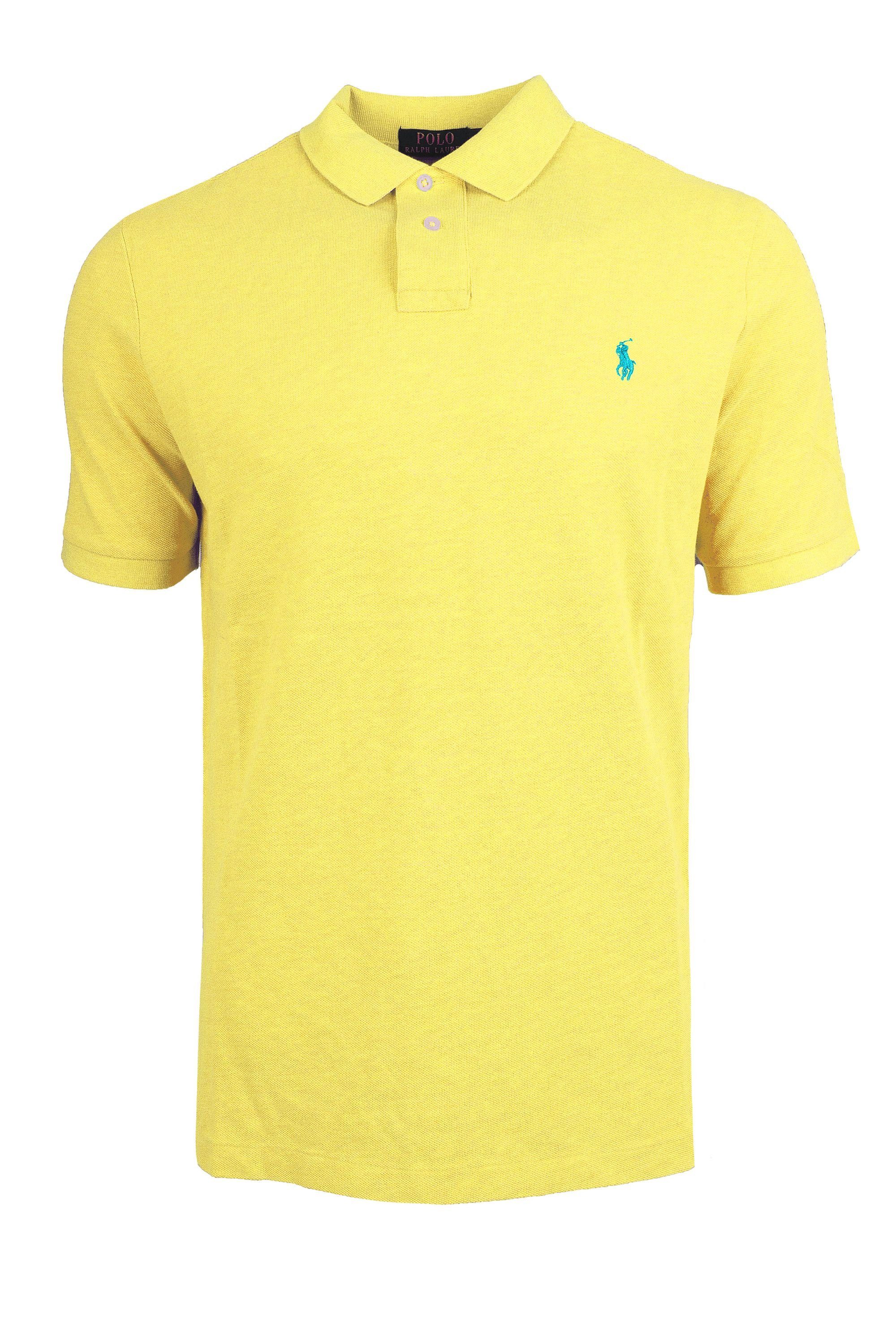 Ralph Lauren Poloshirt Ralph Lauren Herren Poloshirt Herren Classic Fit – Poloshirt Gelb - Turquise