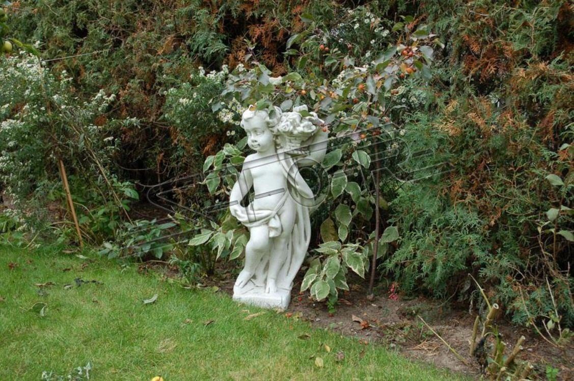 Skulptur Garten Kübel Gefäss Blumenkübel Vasen Pflanz Blumentöpfe JVmoebel Figur