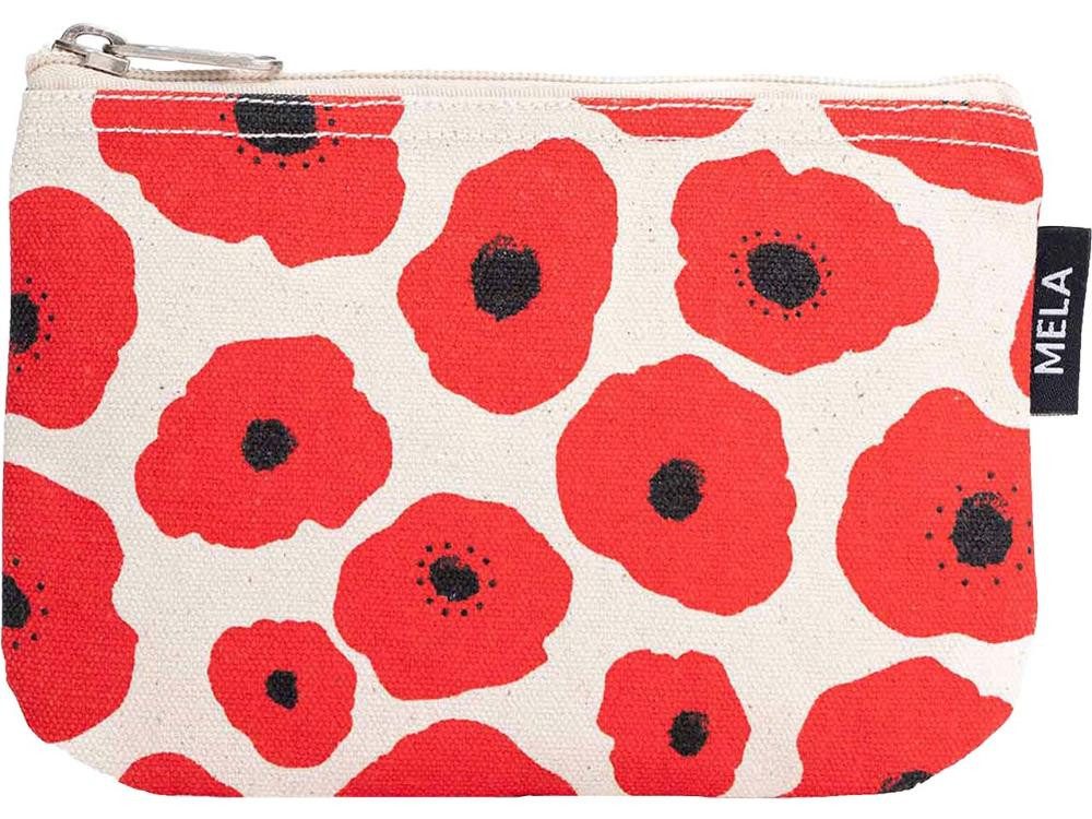 greige / poppy print