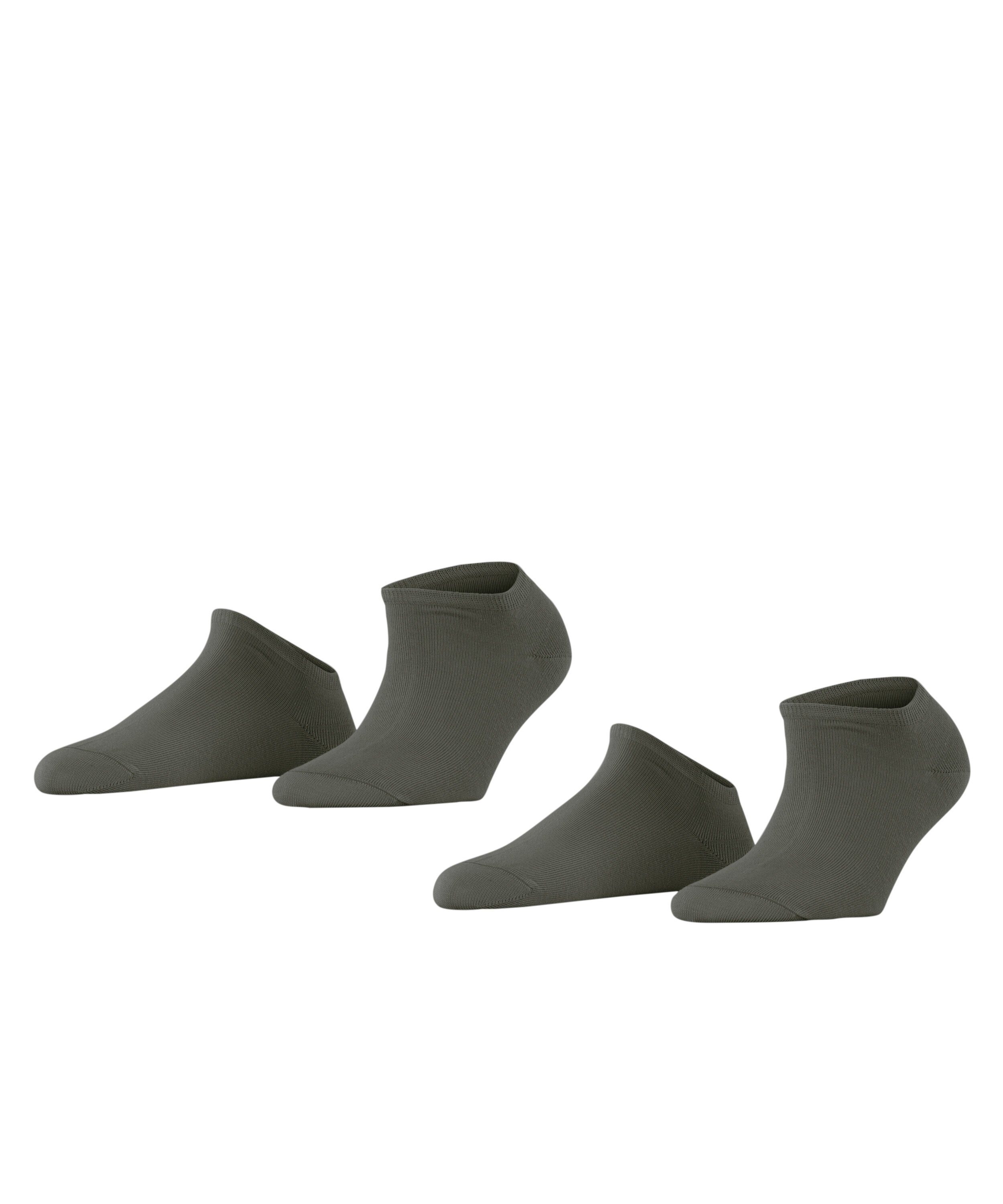 Esprit Sneakersocken Uni 2-Pack (2-Paar) mit hohem Baumwollanteil thyme (7821)