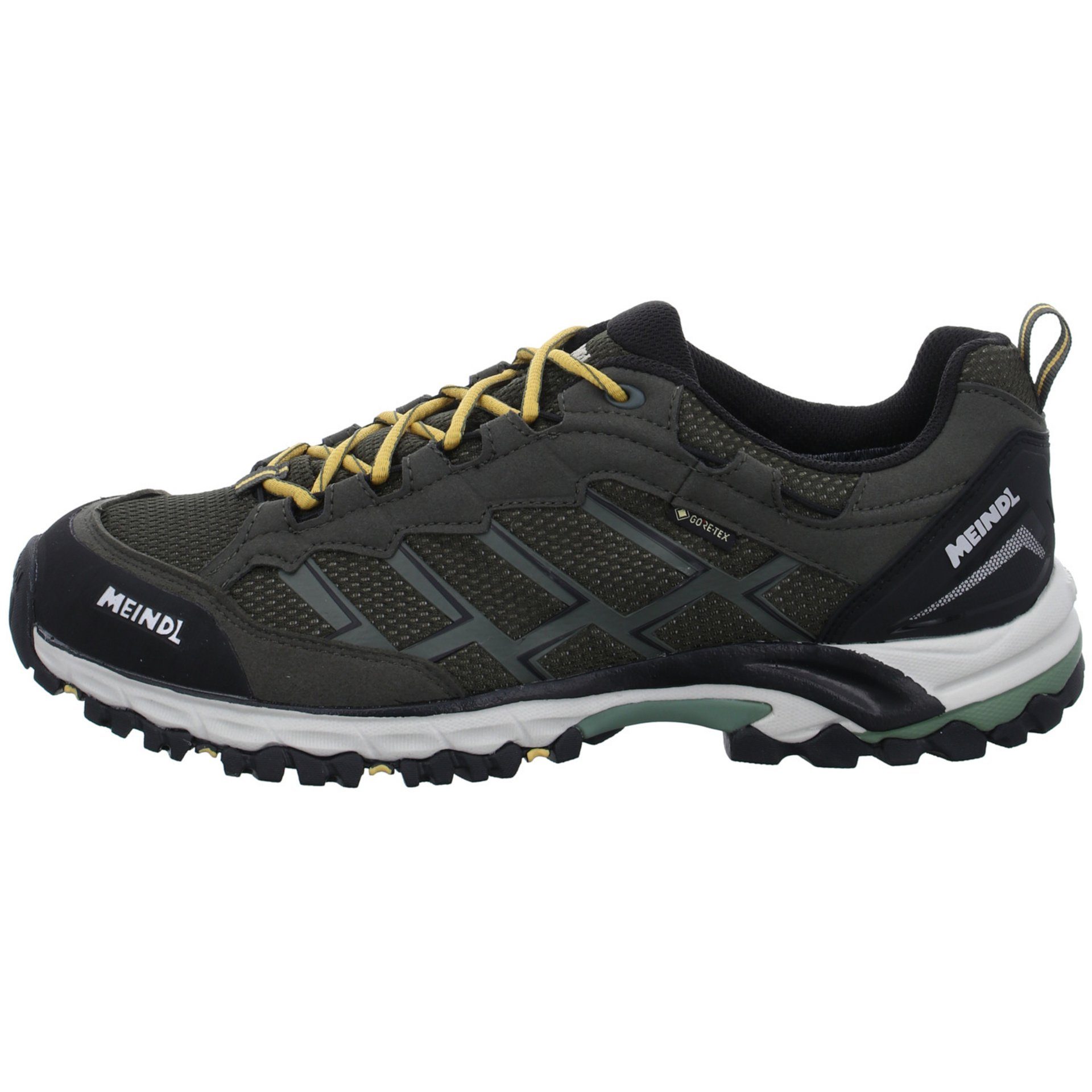 Meindl Herren Outdoor Outdoorschuh Schuhe Caribe Outdoorschuh oliv-mais Synthetikkombination GTX