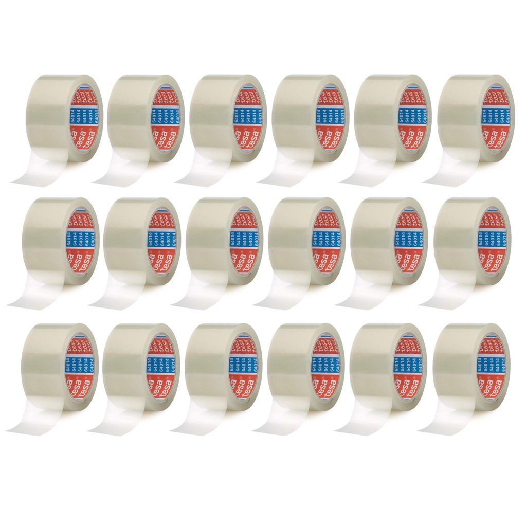 tesa Klebeband 18x tesa Packband 64014 PP transparent 50 mm x 66 m