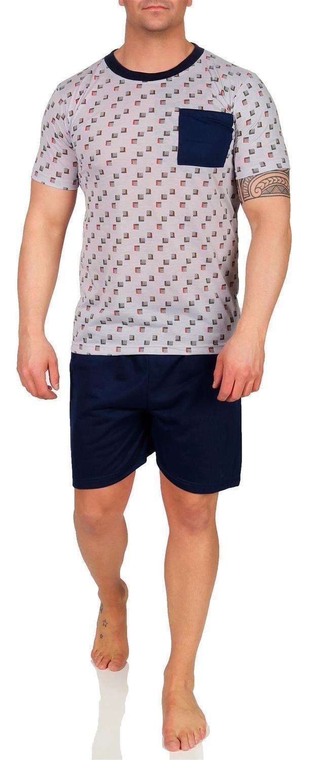 EloModa Capri-Pyjama Herren Pyjama Set Short günstig online kaufen