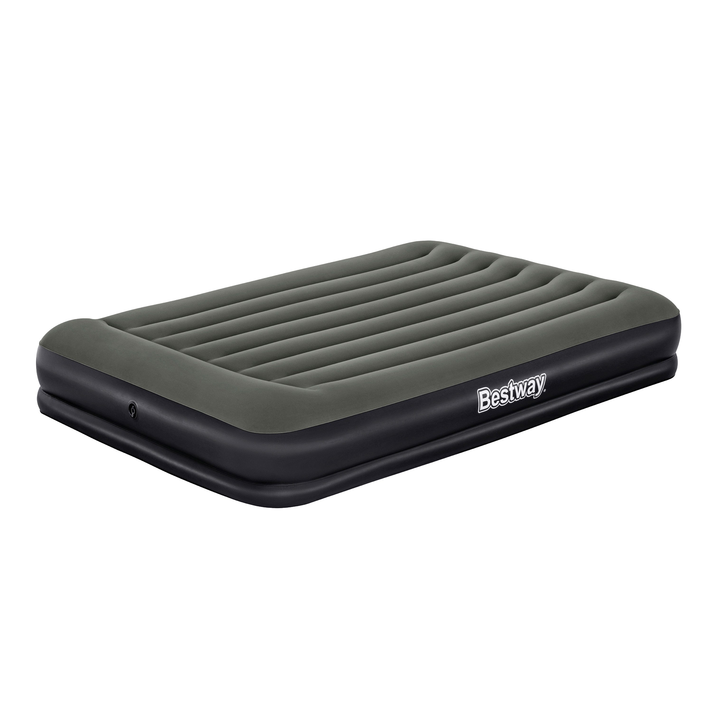 Bestway Luftbett TriTech® 203 x 152 x 36 cm, (Packung, 1-tlg., Inkl. integriertem Kopfkissen), Ideal für den Innen- und Außengebrauch