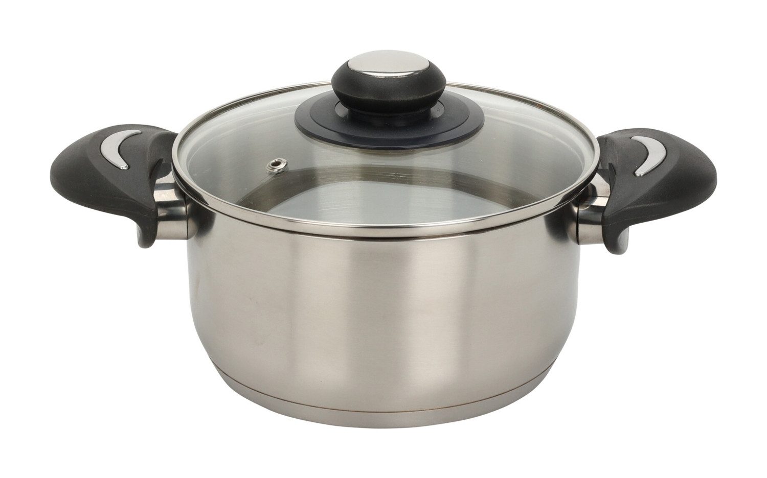Koopman Kochtopf MASTERN, Ø 18 cm, mit Glasdeckel, 1800 ml, Edelstahl (2-tlg)