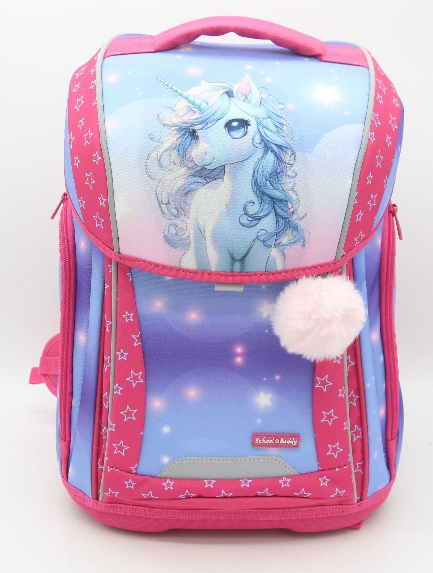 Nici Schulranzen School-Buddy Schulranzen-Set 4-teilig Fantasy