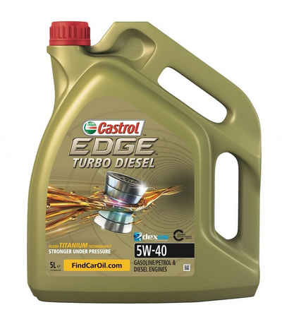 Castrol Universalöl Castrol Motoröl Edge Turbo Diesel 5W-40 5L