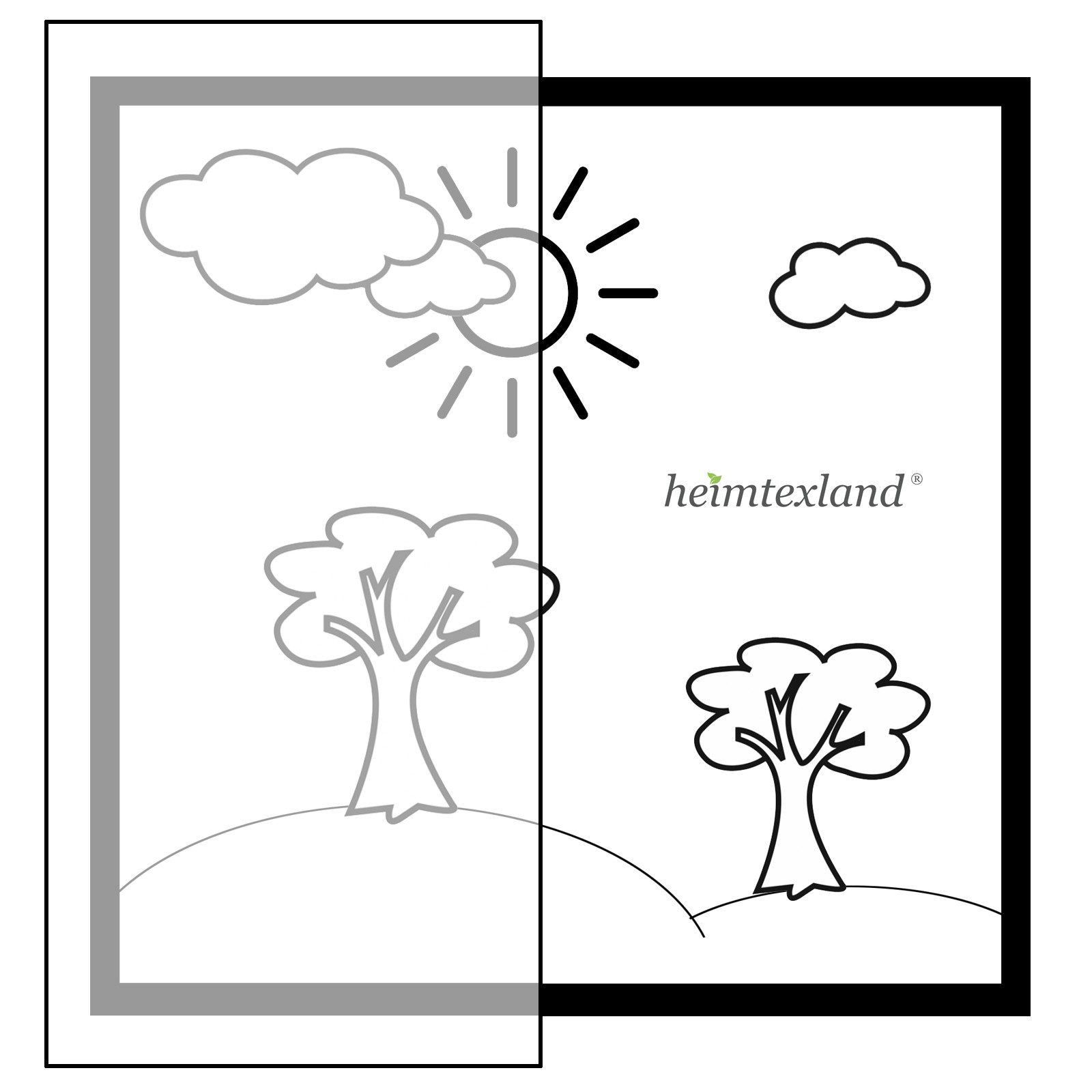 heimtexland Schiebegardine Batist Optik Natur Flächenvorhang Gardine Typ410 (1 St), Paneelwagen, transparent, Polyester in Batist-Optik, transparent, mit Zubehö – Bild 5 von 5