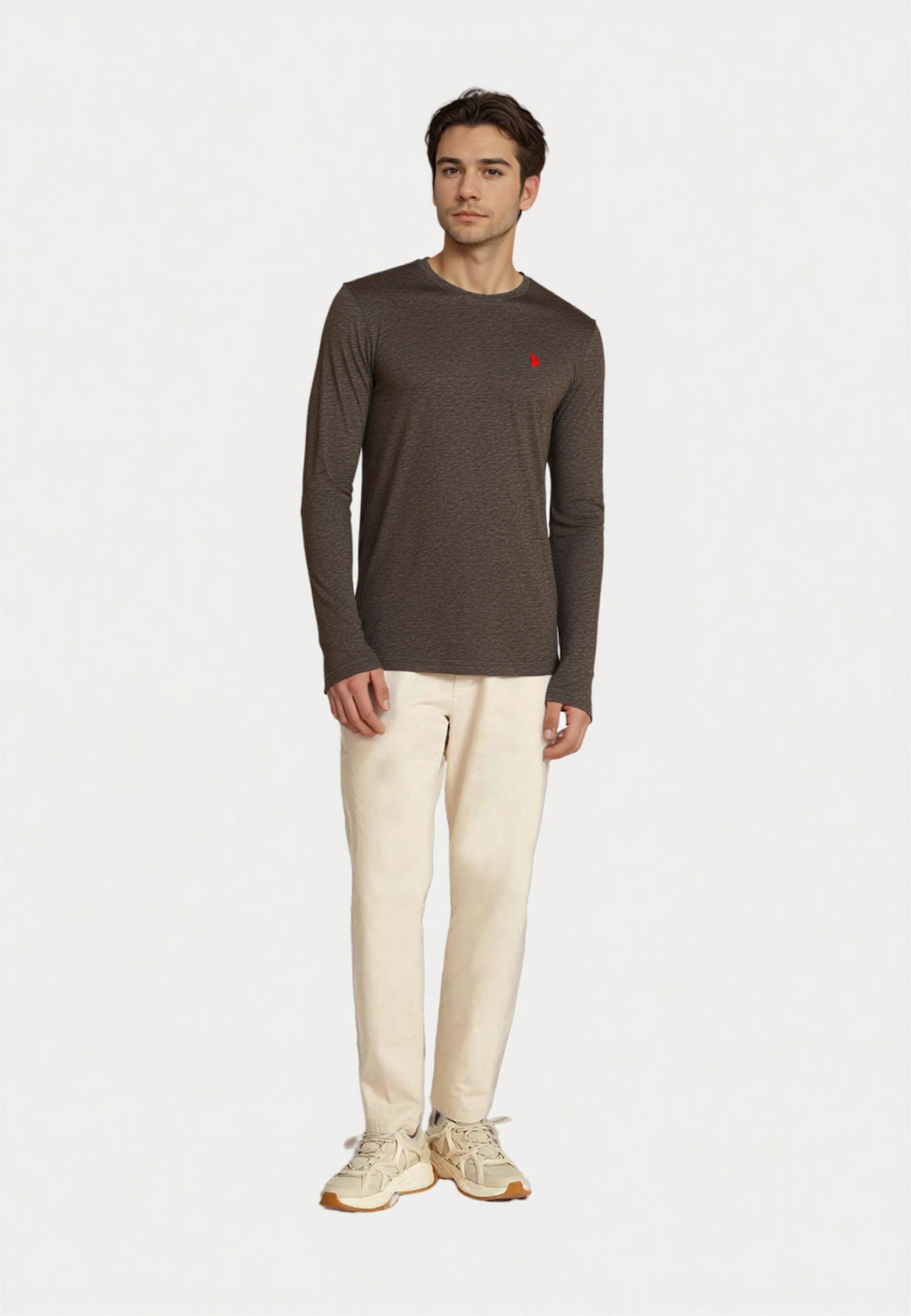 U.S. Polo Assn. Longsleeve Longsleeve Langarmshirt mit Rundhalsausschnitt ( günstig online kaufen