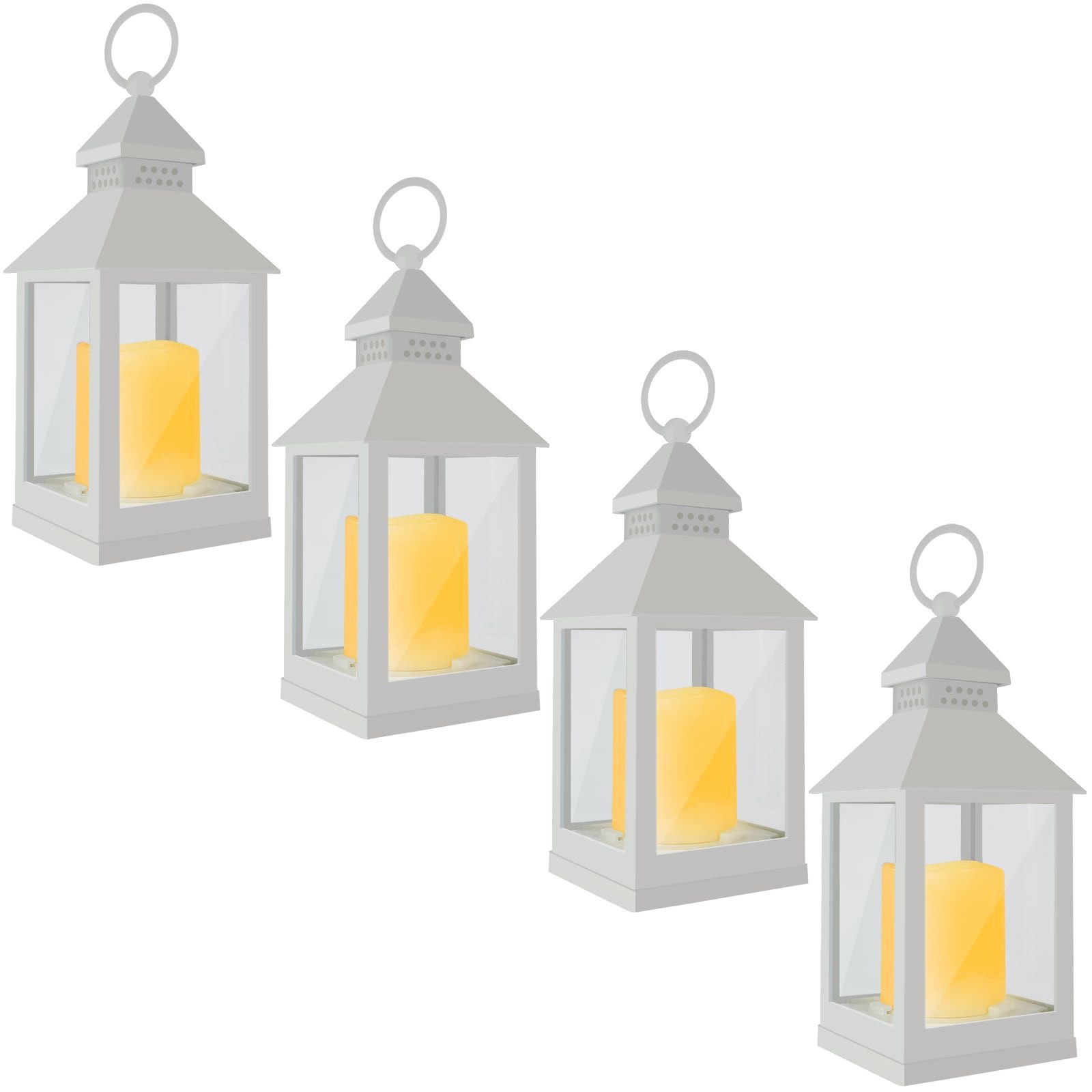 EAXUS LED Laterne Windlicht mit realistischem Flammeneffekt, LED fest integ günstig online kaufen