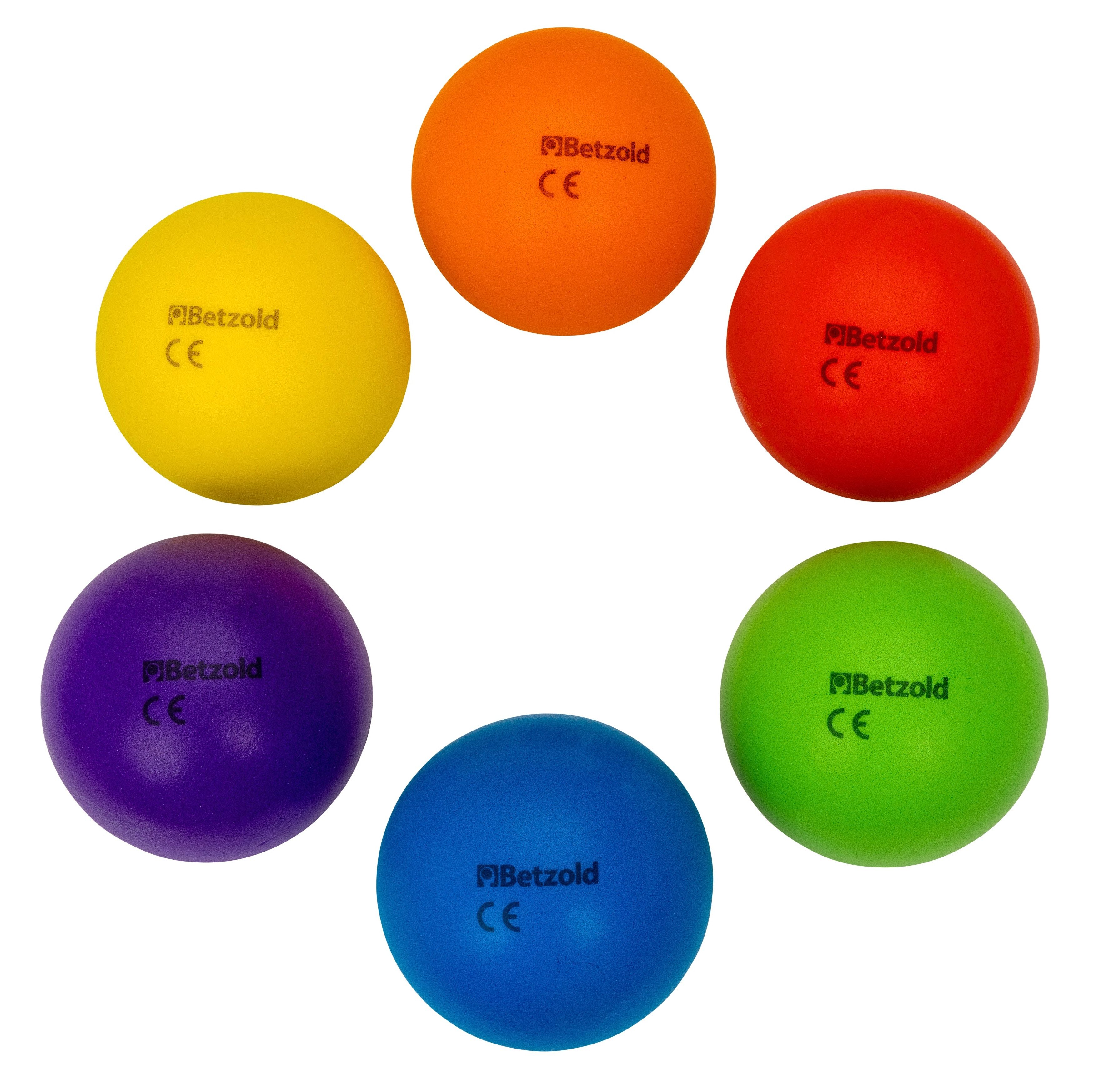Betzold Spielball Softball-Regenbogen-Set – Weiche Bälle für Sport & Pause