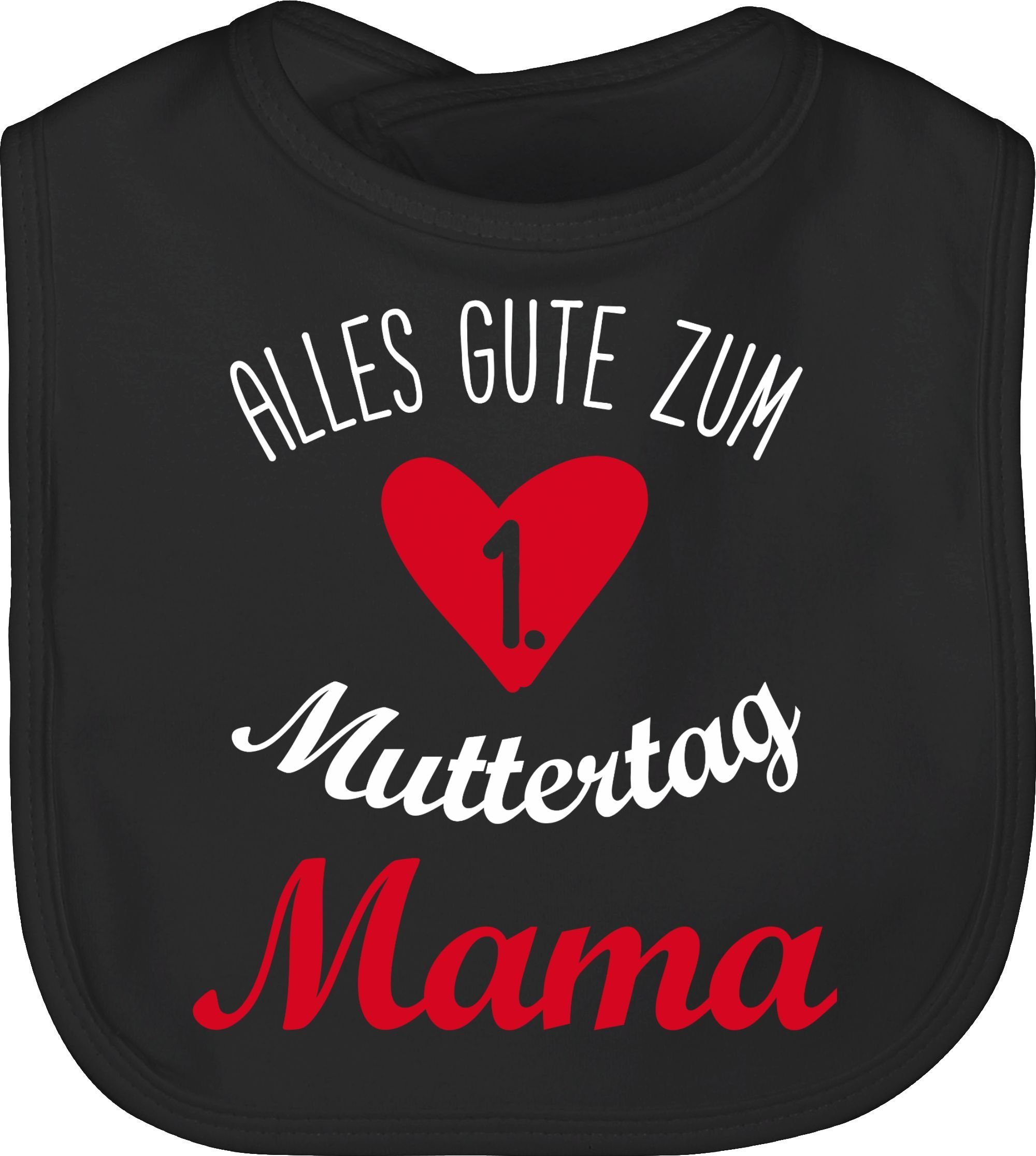 gute - Muttertag 3 Muttertagsgeschenk 1. zum Shirtracer Lätzchen Muttertag, Alles Erster Schwarz