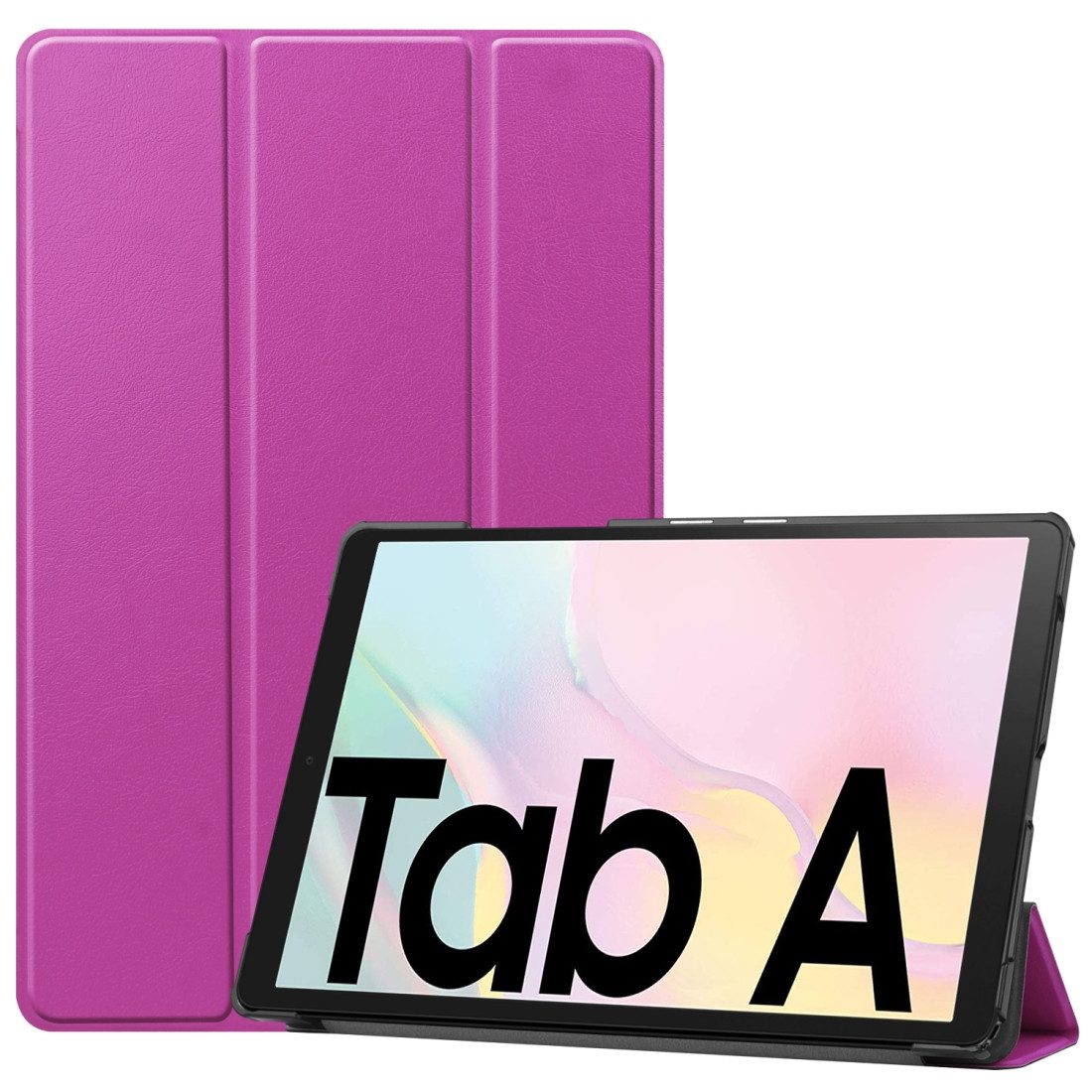 Wigento Tablet-Hülle 3folt Wake UP Smart Cover Tasche Hülle für Samsung Galaxy Tab A7 2020