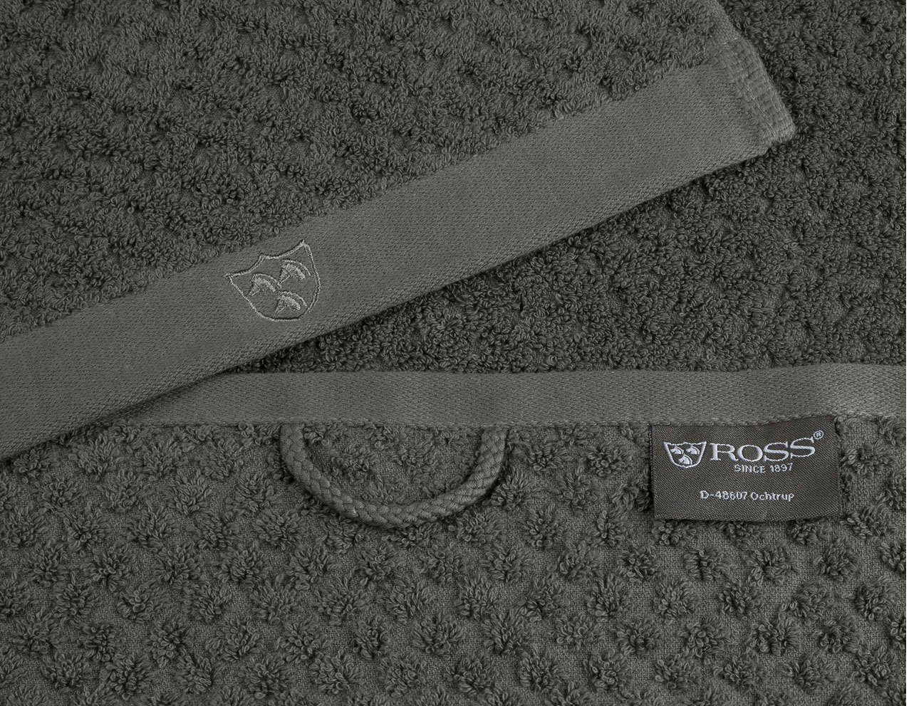 ROSS Waschhandschuh Harmony graphit Baumwolle 100 (6-tlg., % Waschhandschuhe), 6