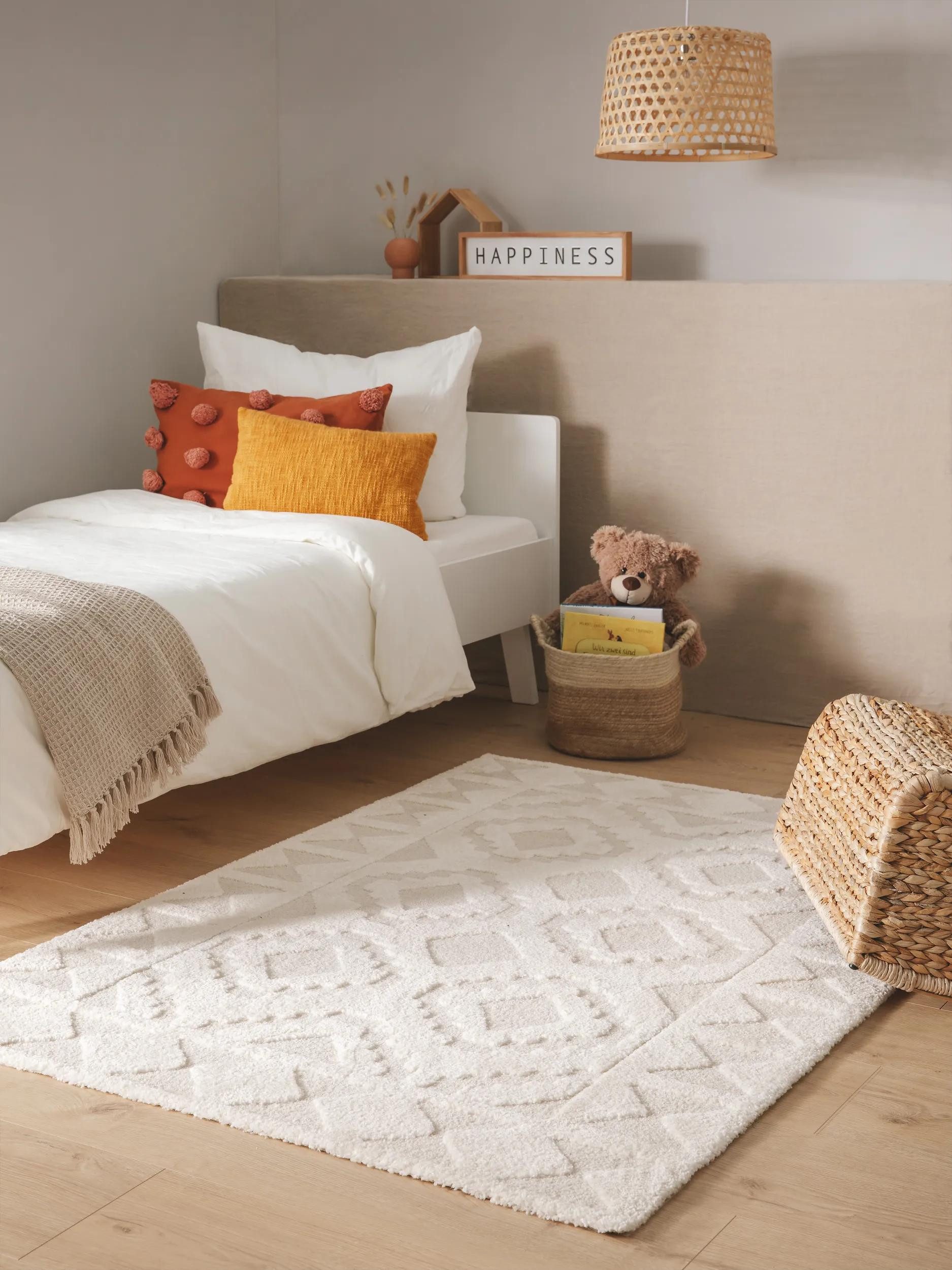 benuta Kinderteppich Eve, rechteckig, Höhe: 11 mm, Teppich Wohnzimmer, Schlafzimmer, Esszimmer, Flur, Kunstfaser, Cozy