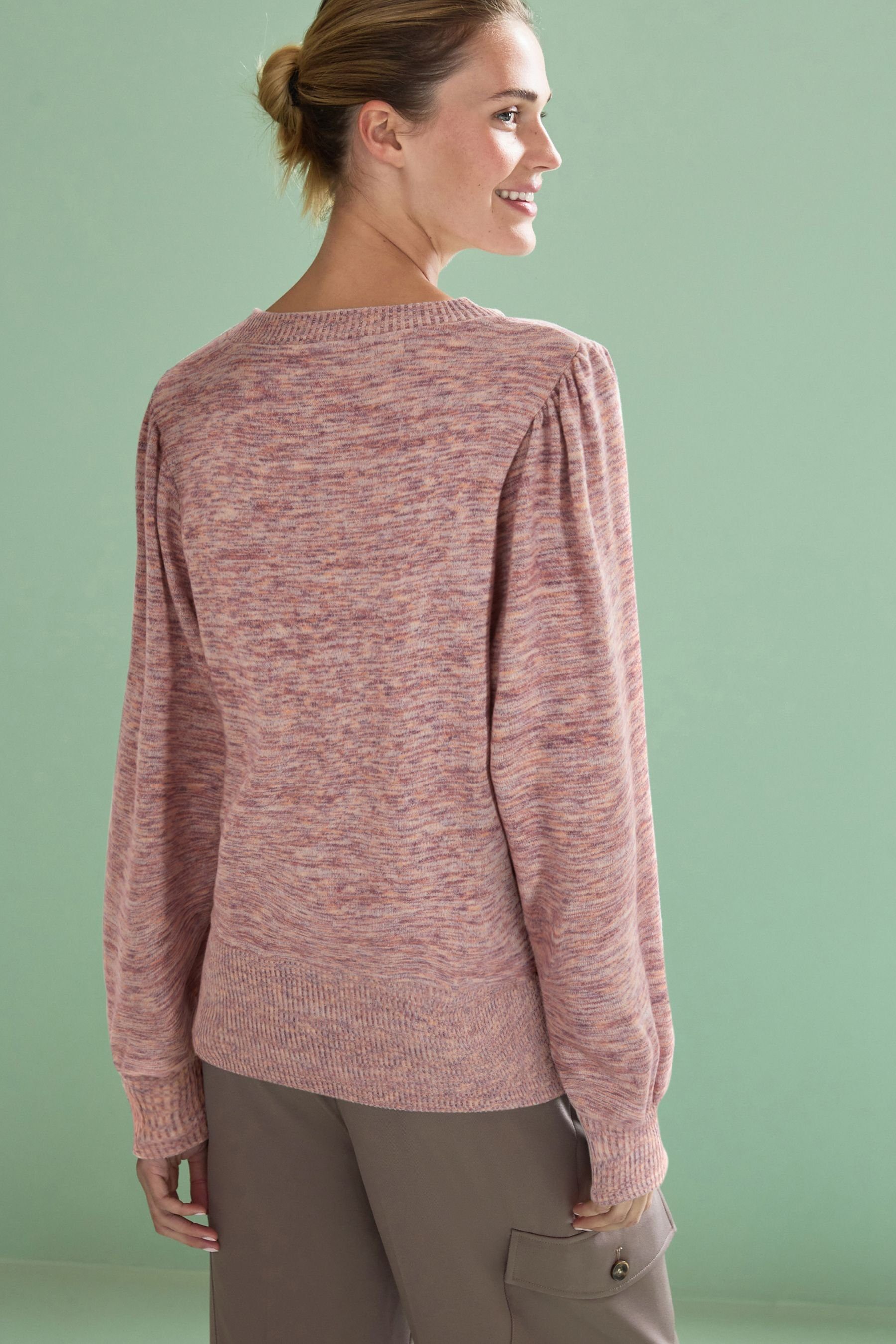 Next Rundhalspullover Leichter Pullover mit Ärmeldetail, günstig online kaufen