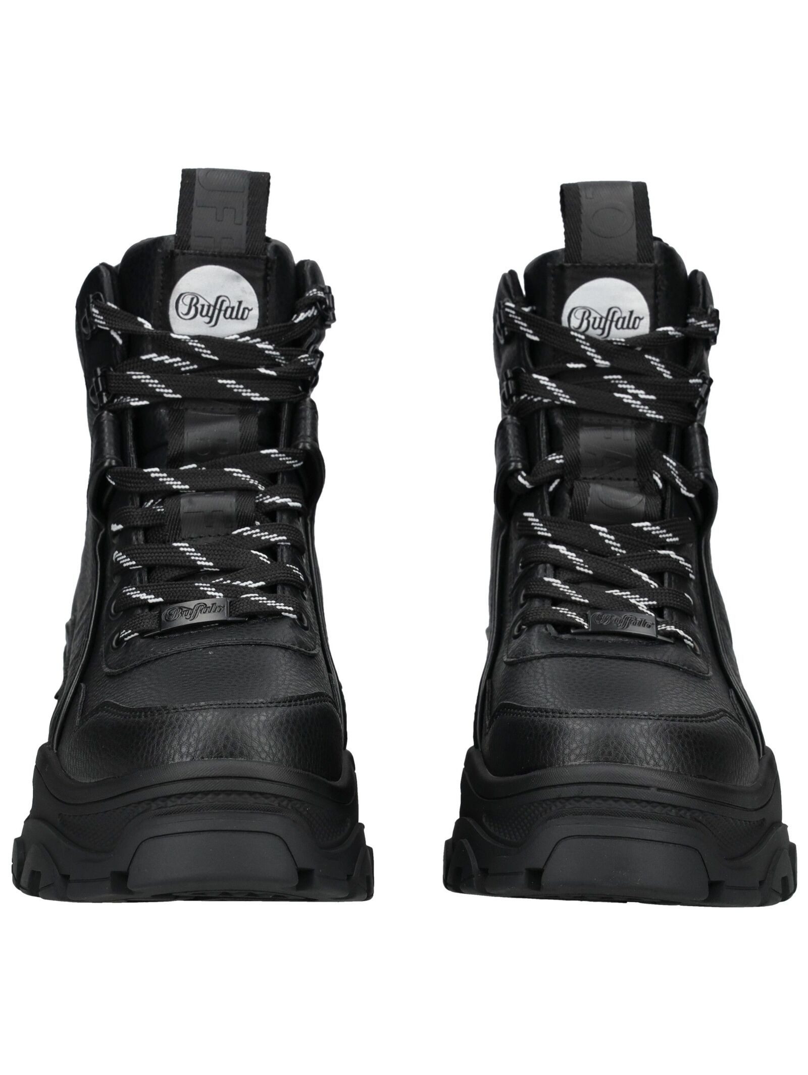 Buffalo Buffalo Stiefelette Lederimitat Schnürstiefelette