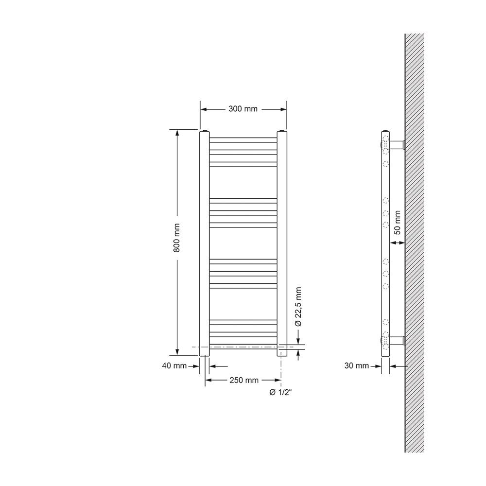 LuxeBath Badheizkörper Design Heizkörper Handtuchtrockner Badezimmer günstig online kaufen