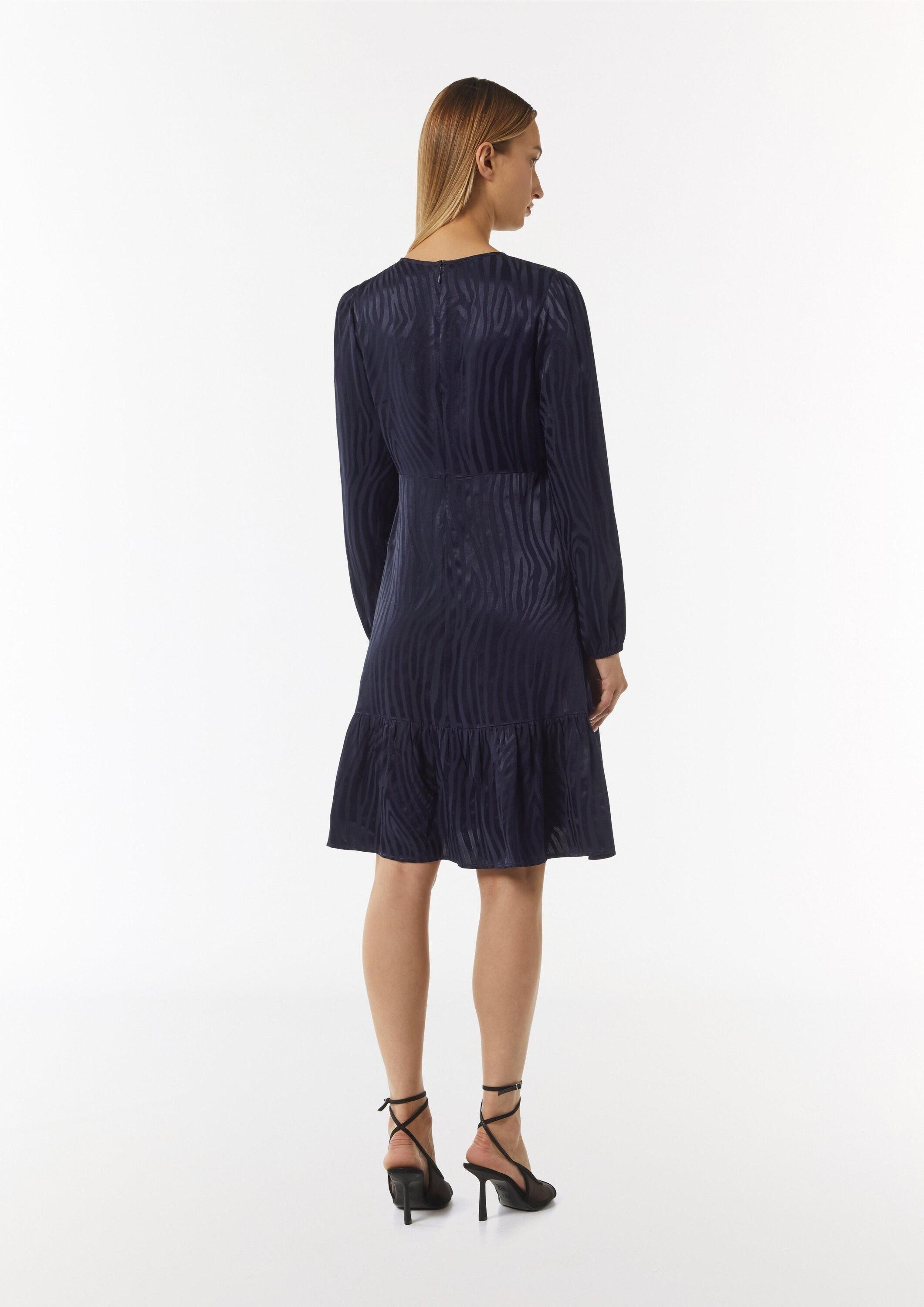 comma Minikleid Kleid Kurzes Kleid in Animal-Optik
