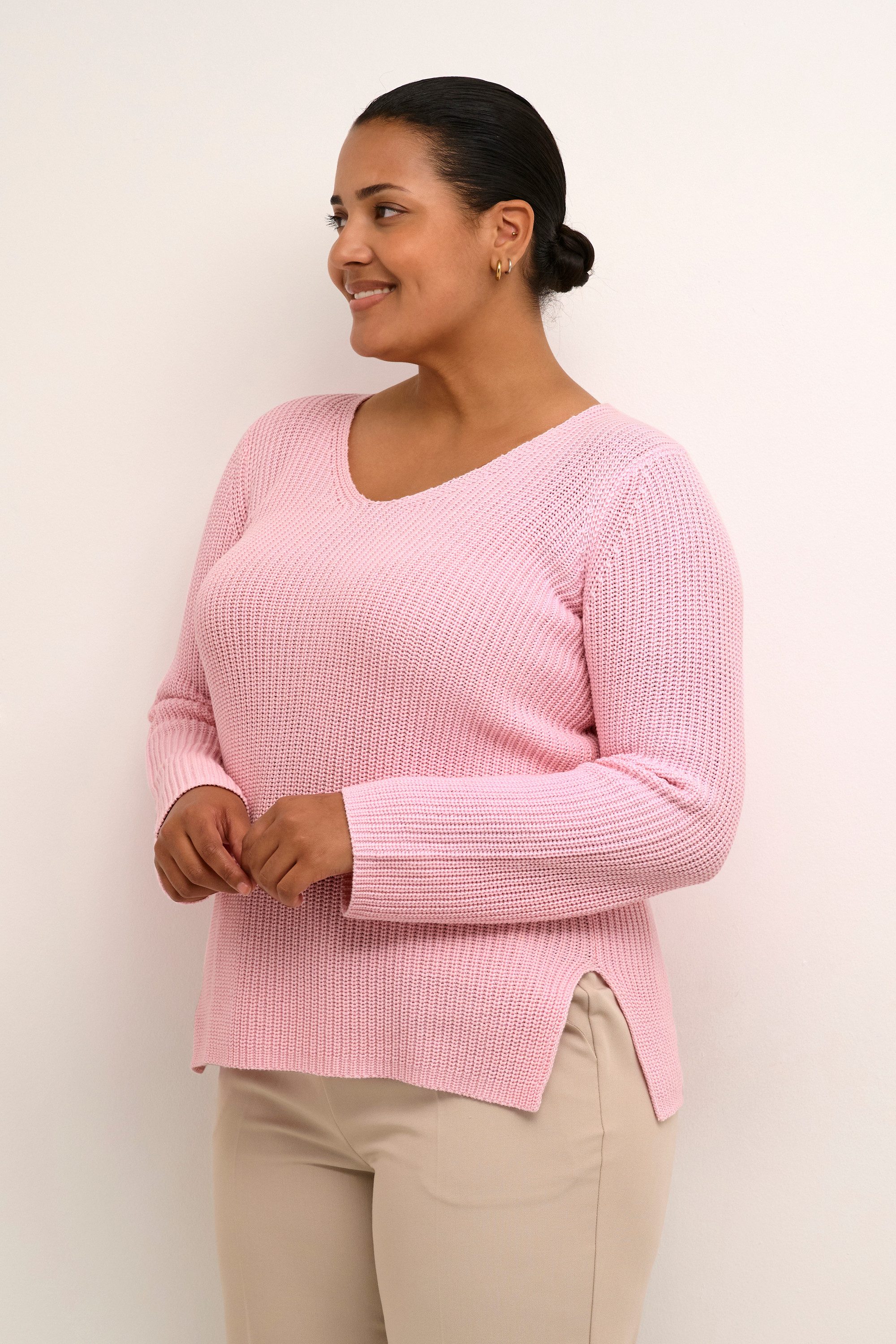 KAFFE Curve Strickpullover Strickpullover KCmirina Große Größen