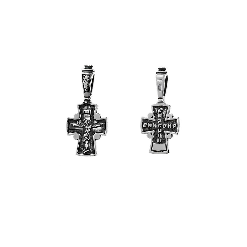 NKlaus Kreuzanhänger 925er Sterlingsilber Kreuz Orthodoxe Kruzifix Anhä