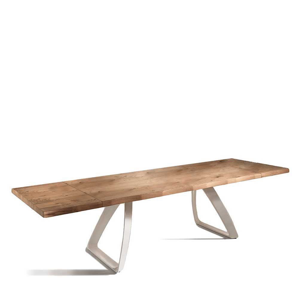 Pharao24 Baumkantentisch mit aus Massivholz, Baumkante Jenna