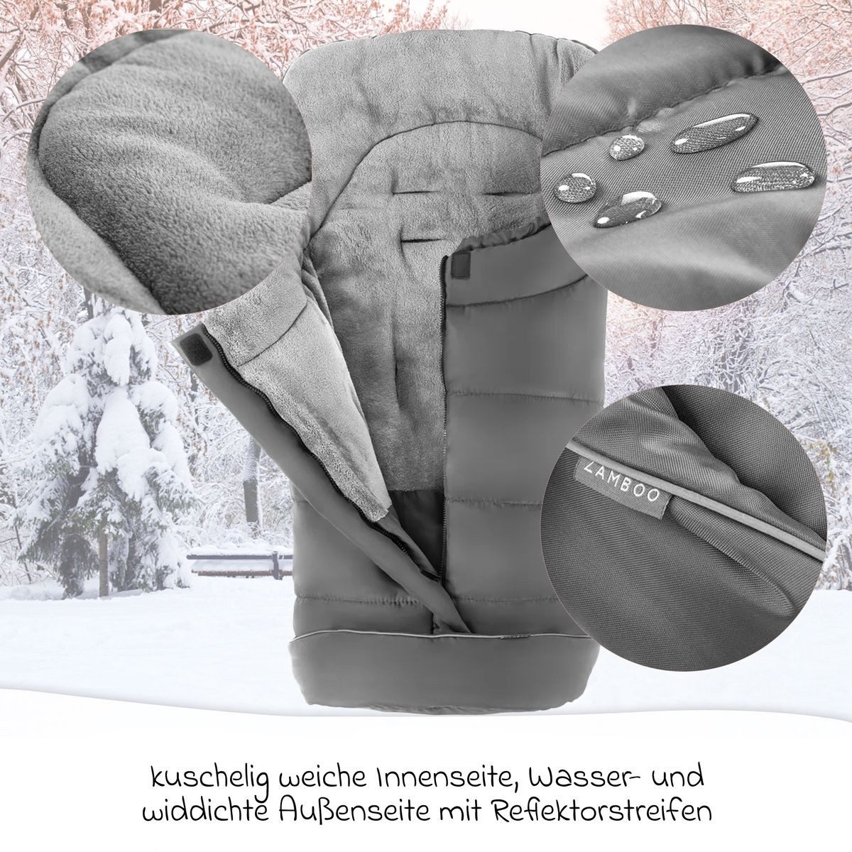 Joie Sportbuggy Litetrax - Shale, stroller with reclining position including footmuff & rain cover up to 22 kg