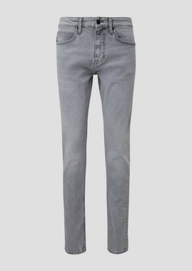 QS Stoffhose Jeans Shawn / Regular Fit / Mid Rise / Tapered Leg Waschung