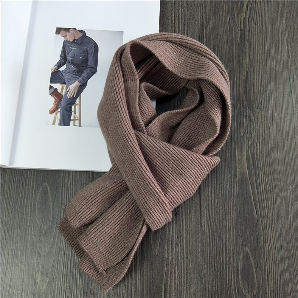 L.Ru Winter, Foulard Winterschal UG, Damen Einfarbiger, Khaki den für Strickschal warmer für