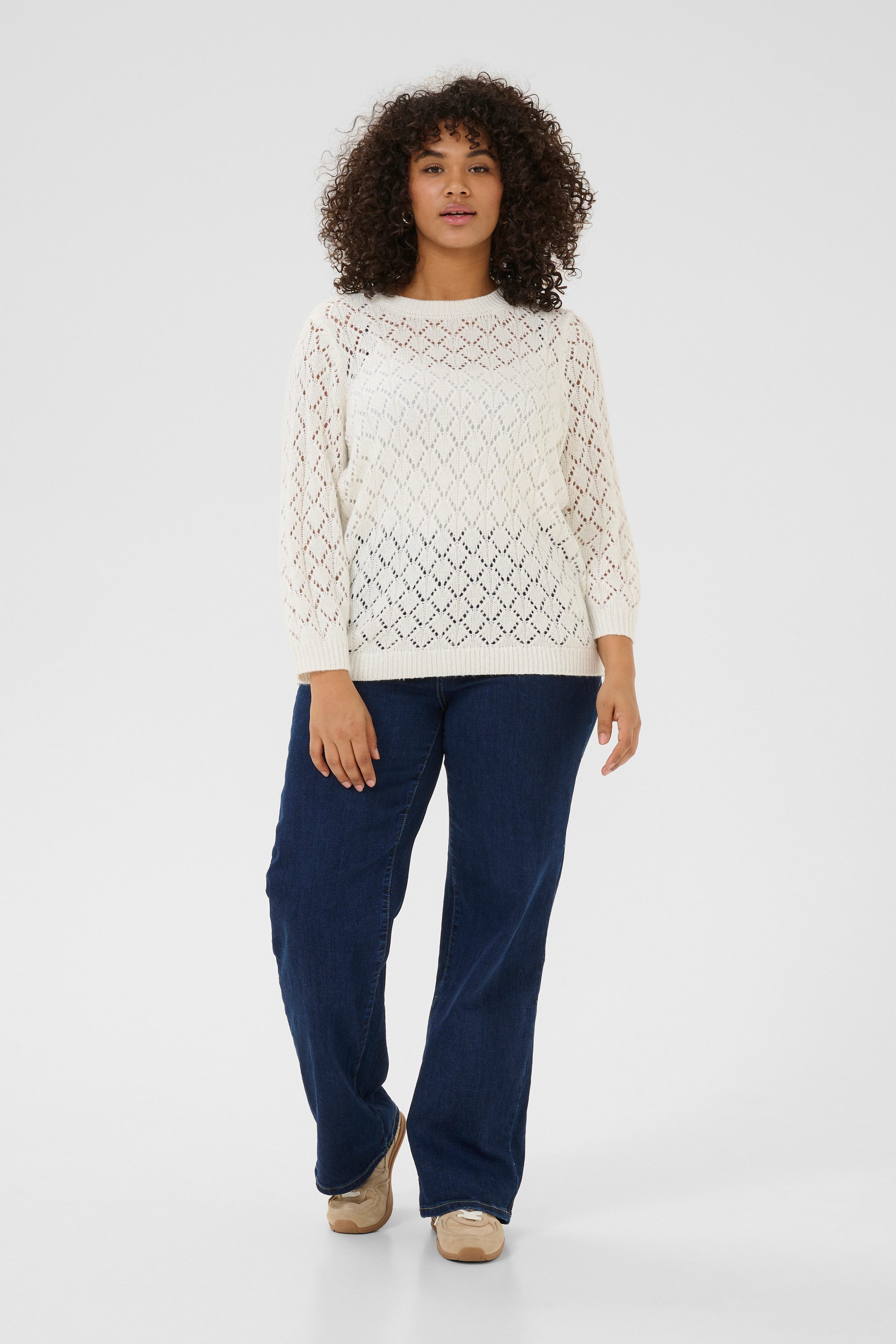 KAFFE Curve Strickpullover Strickpullover KCmika Große Größen