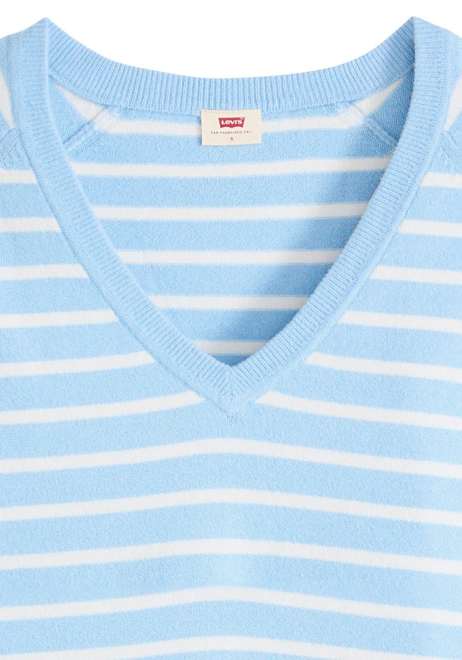 Levi's® V-Ausschnitt-Pullover SUPER SOFT VNECK PULLOVER im Bund beidseitig mit kurzem Schlitz