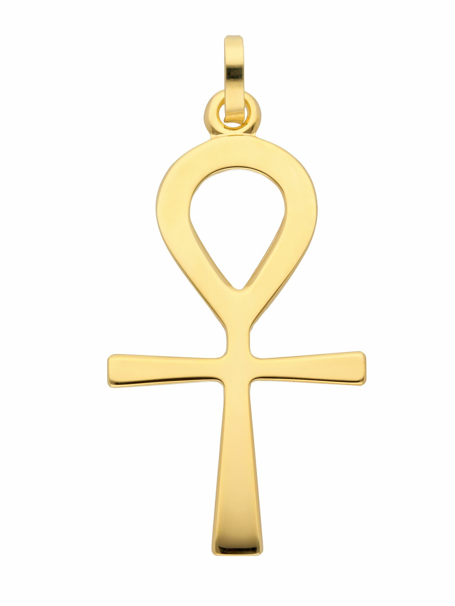 Adelia´s Kettenanhänger 333 Gold Kreuz Anhänger Lebenszeichen, Goldschmuck für Damen & Herren | Kettenanhänger