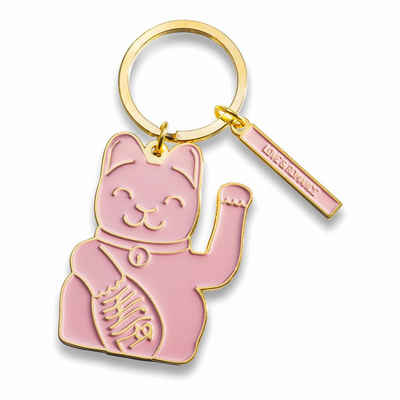 Donkey Products Schlüsselanhänger »Lucky Cat Key Ring Pink«, Maneki Neko