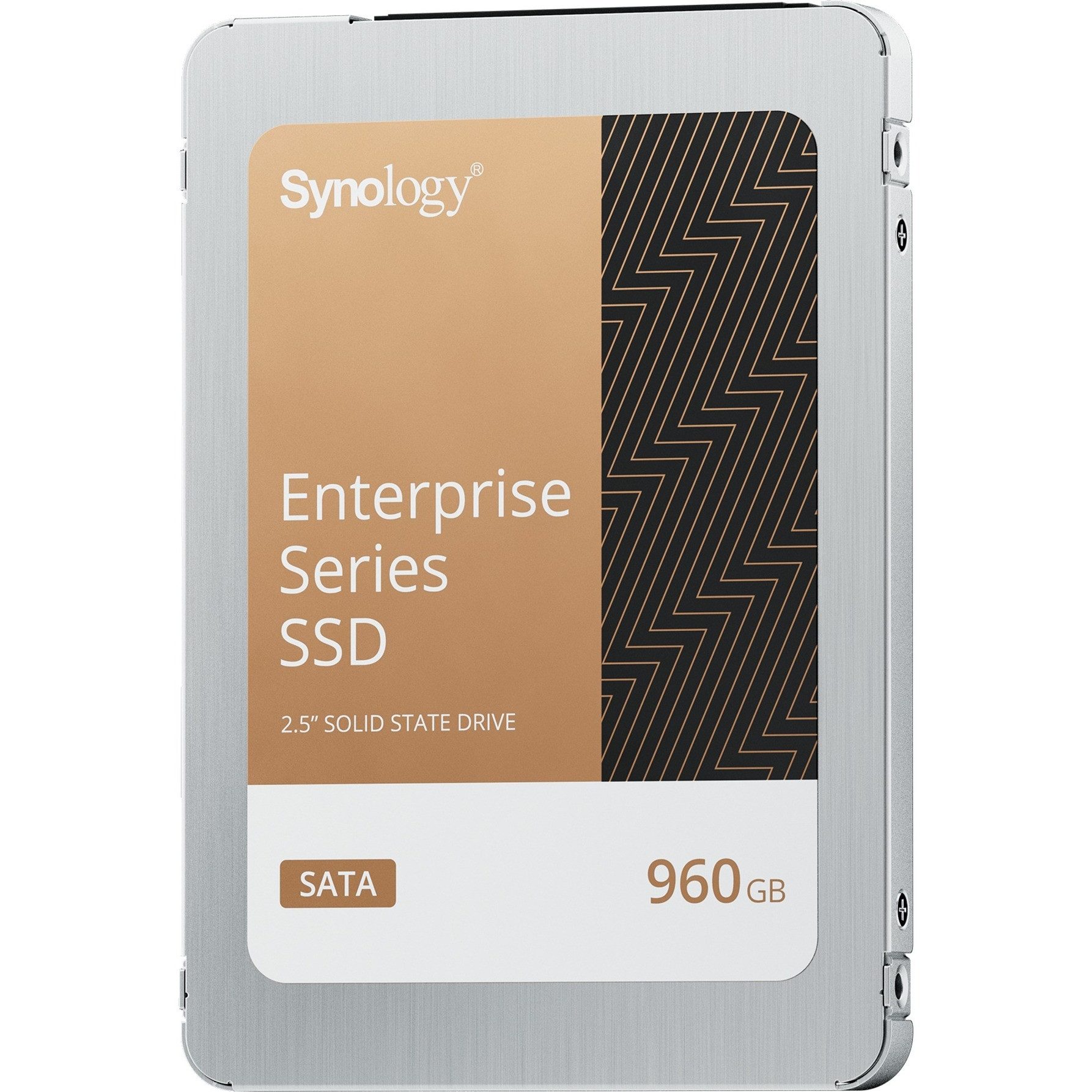 Synology Enterprise 960GB SATA SSD NAS 2.5 Zoll interne SSD (960 GB) 2,5 Zoll" 500 MB/S Lesegeschwindigkeit, 500 MB/S Schreibgeschwindigkeit, Power Loss Protection, DSM Integration, Enterprise QoS