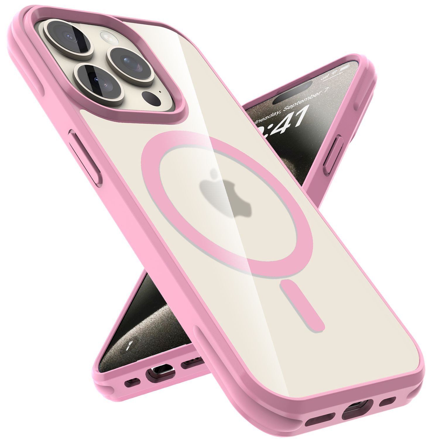 Cadorabo Handyhülle für Apple iPhone 15 PRO Hülle Apple iPhone 15 PRO, Hülle kompatibel mit Magsafe Matte Schutzhülle Case Cover