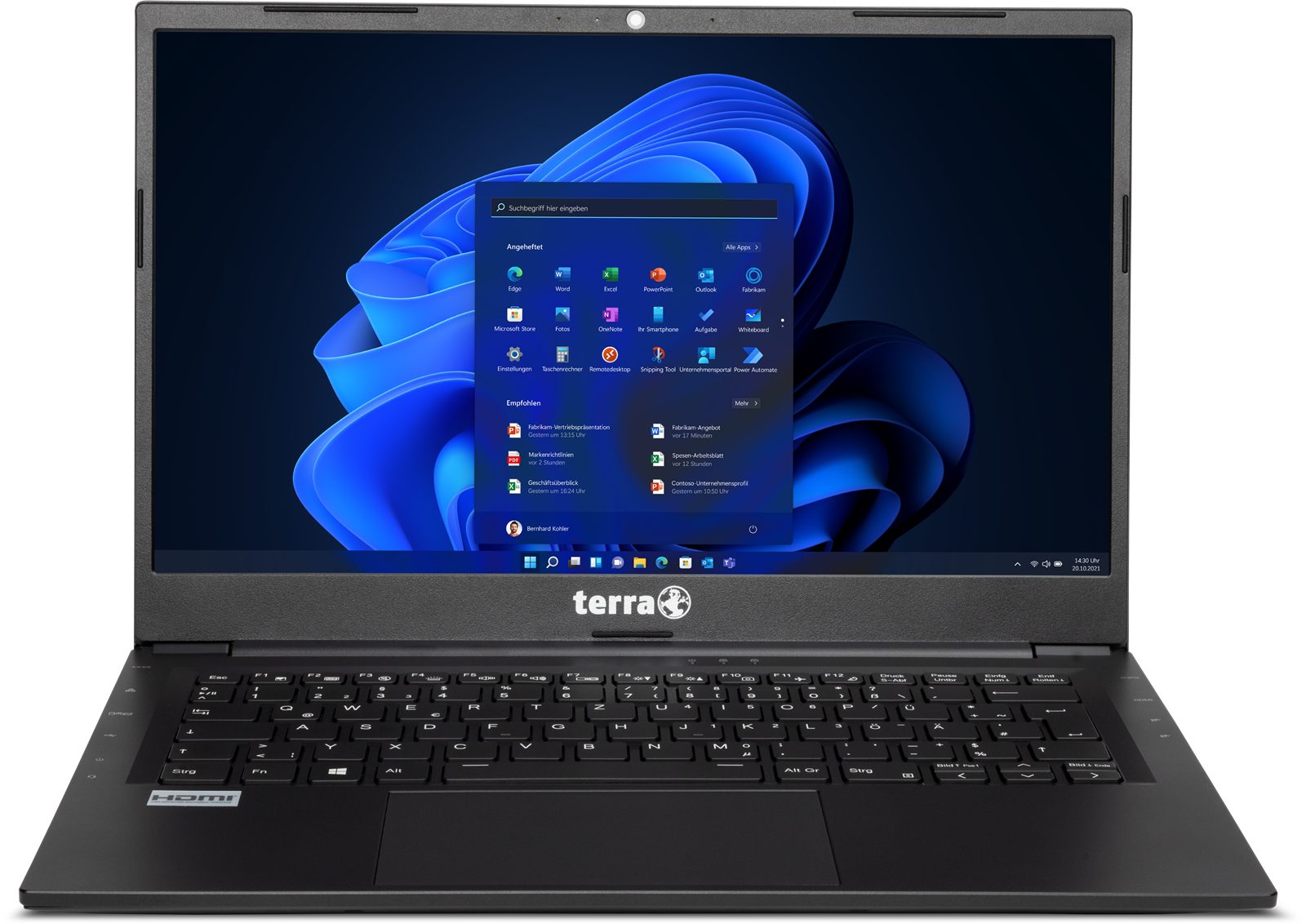 TERRA Mobile 1417 Notebook (35,60 cm/14 Zoll, Intel Celeron 5205U, 128 GB SSD)