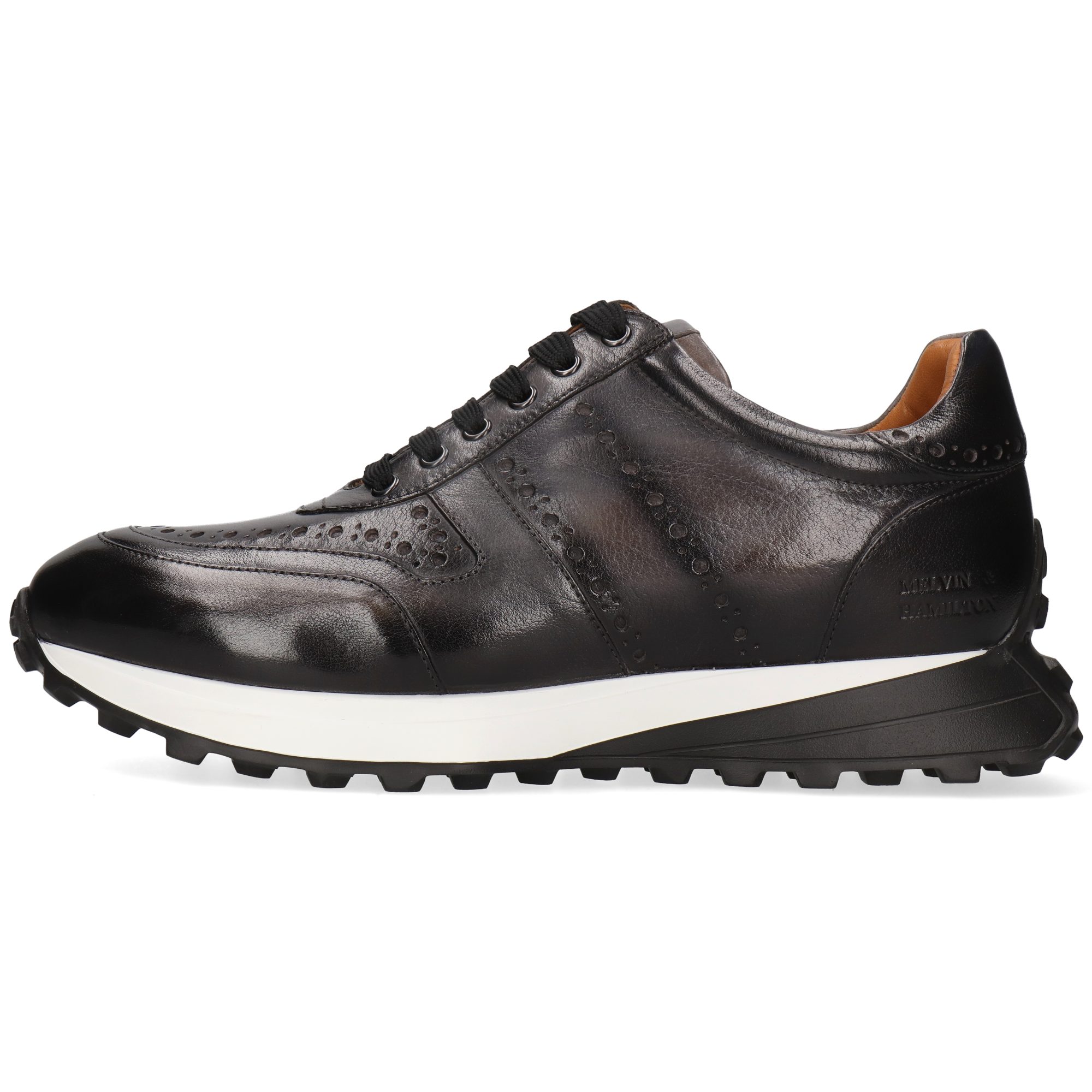 Melvin & Hamilton Richmond 1 Leder-Sneakers für Herren Sneaker Plateausohlen, Echtes Leder, Herausnehmbare Innensohle