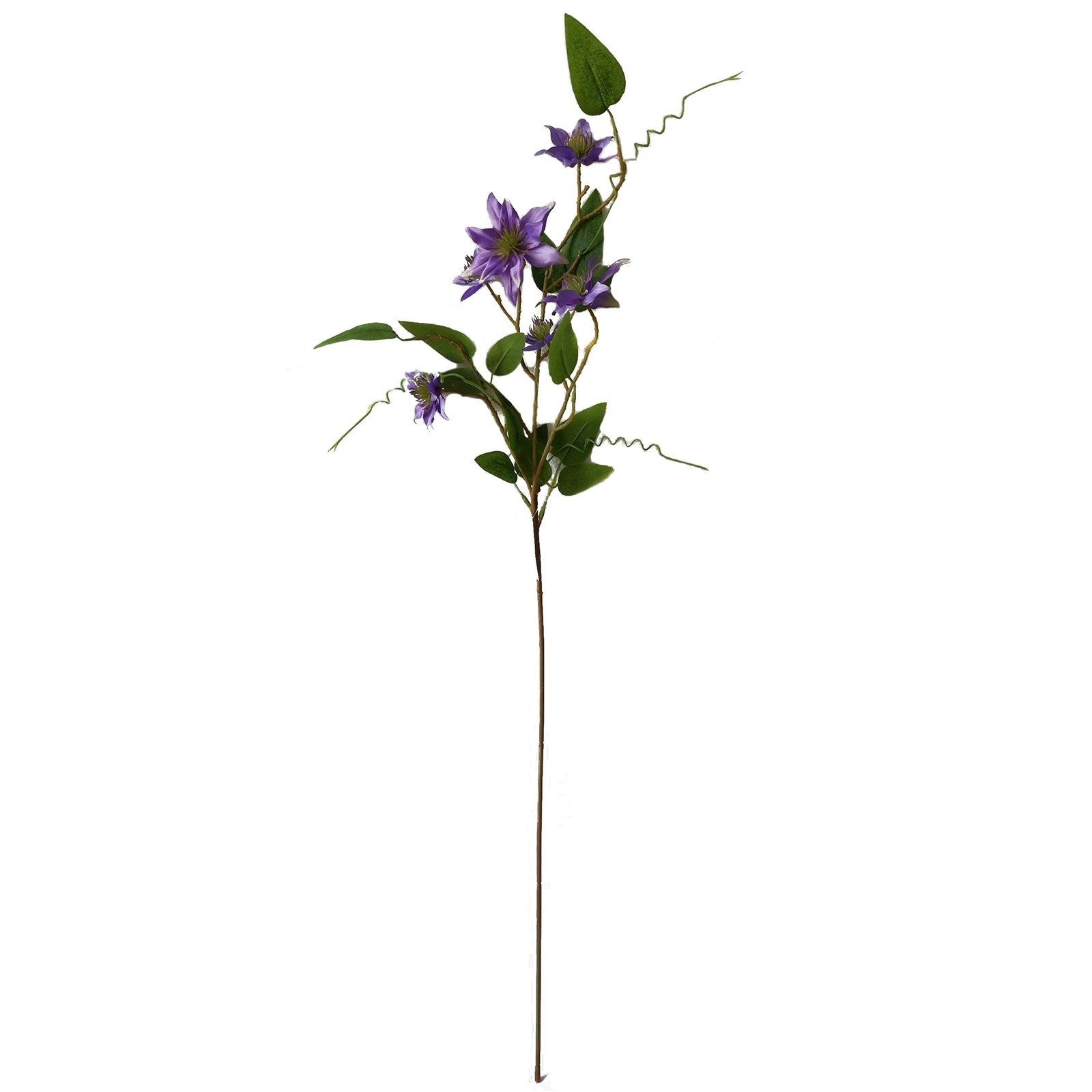 Kunstblume Kunstblume Lila Flora Clematis, HTI-Living, Höhe 89 cm, großer C günstig online kaufen