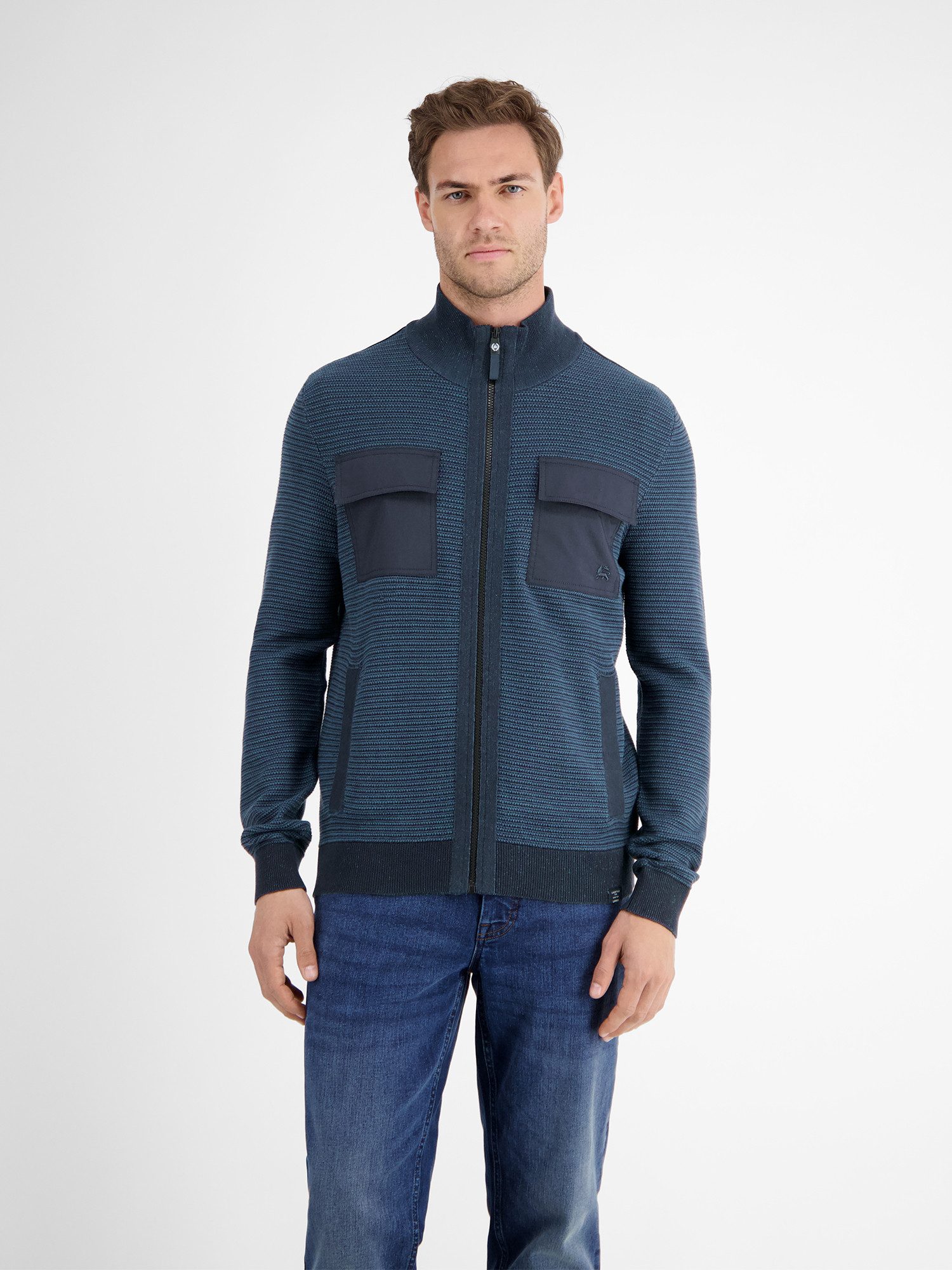 LERROS Strickjacke LERROS Sportive Strickjacke für Herren