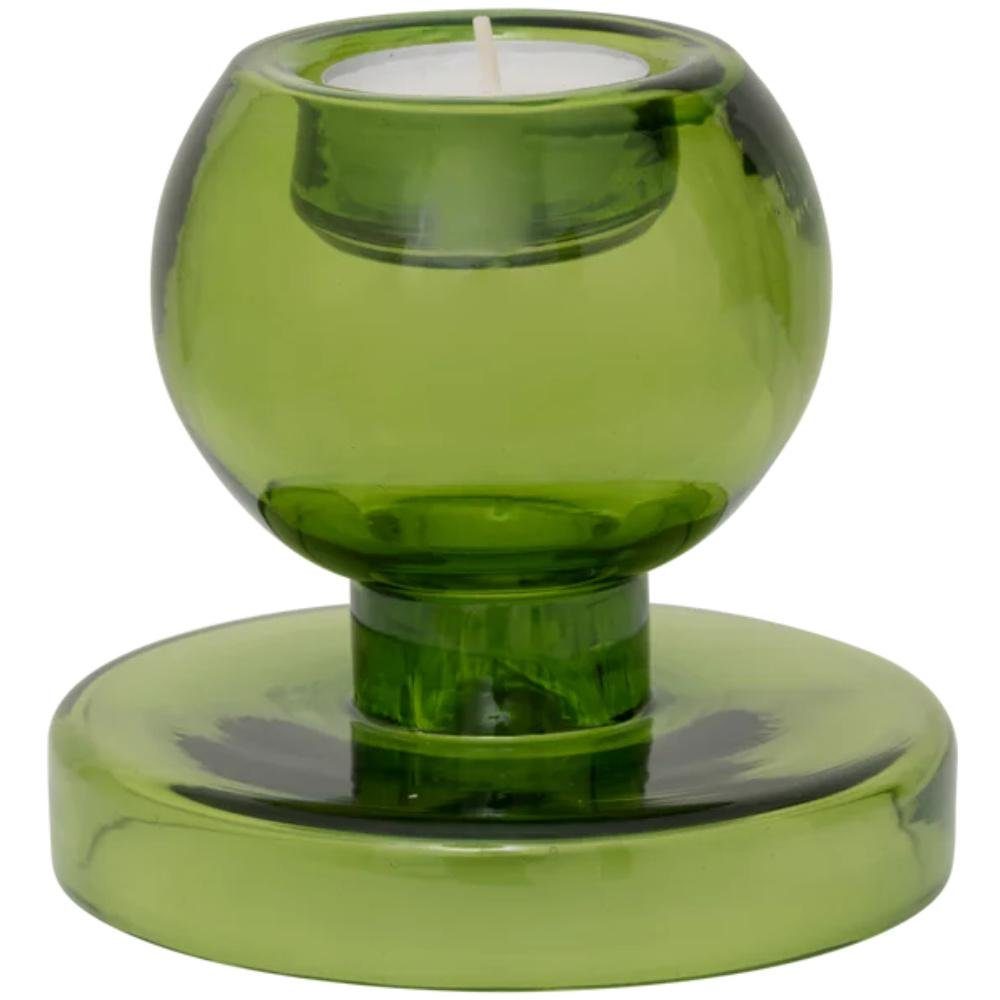 Glass Nature (11x10cm) Peridot Recycled Culture Kerzenhalter Grün Teelichthalter Urban